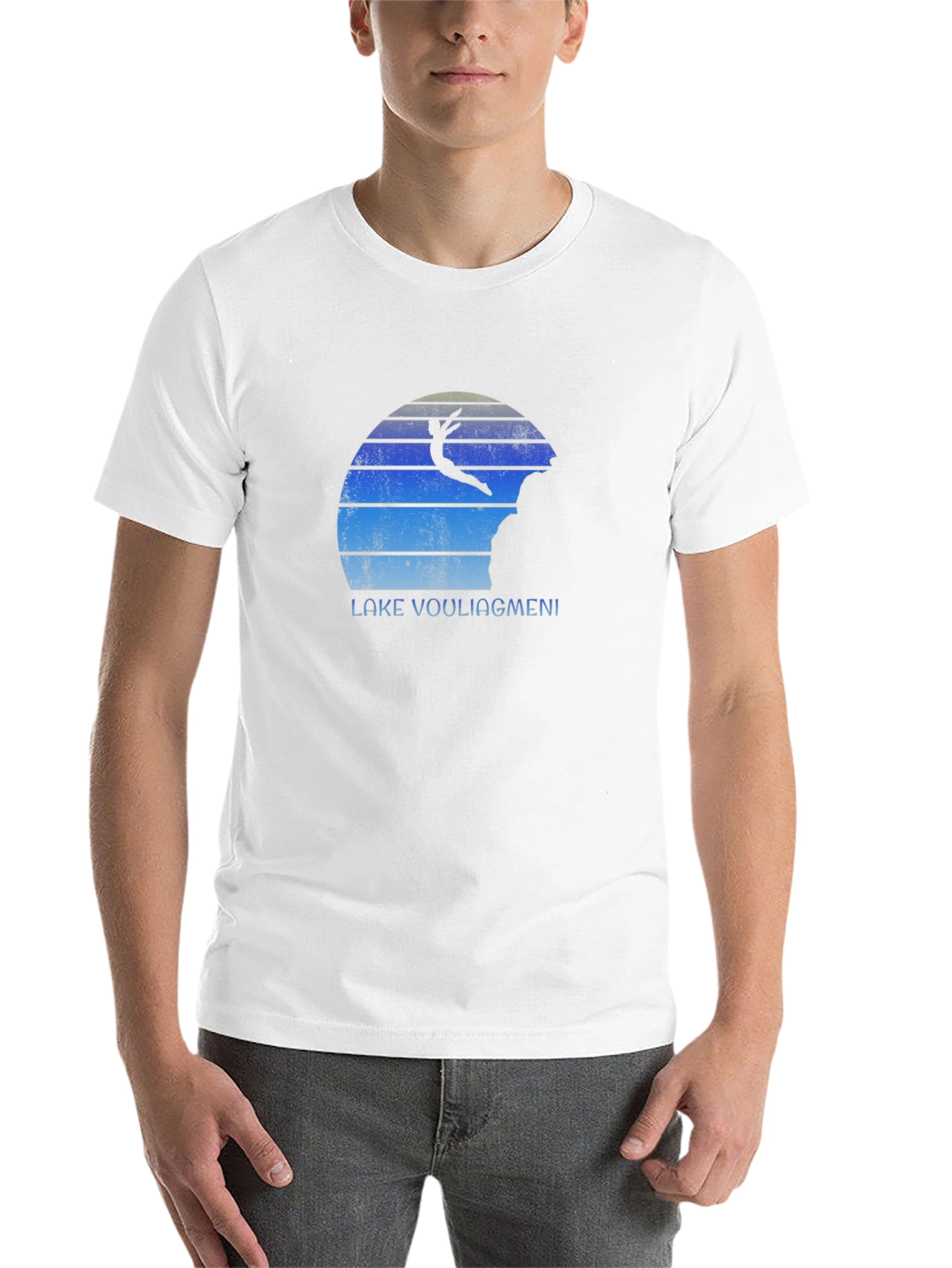 Black Lake Vouliagmeni Diver Black T-Shirt view 14