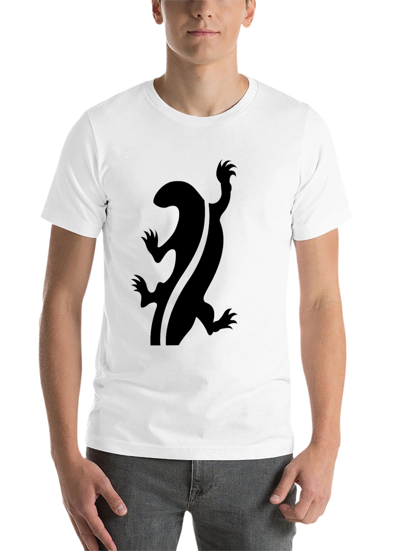 Black Black Lizard Graphic Tee - Unique Design view 14