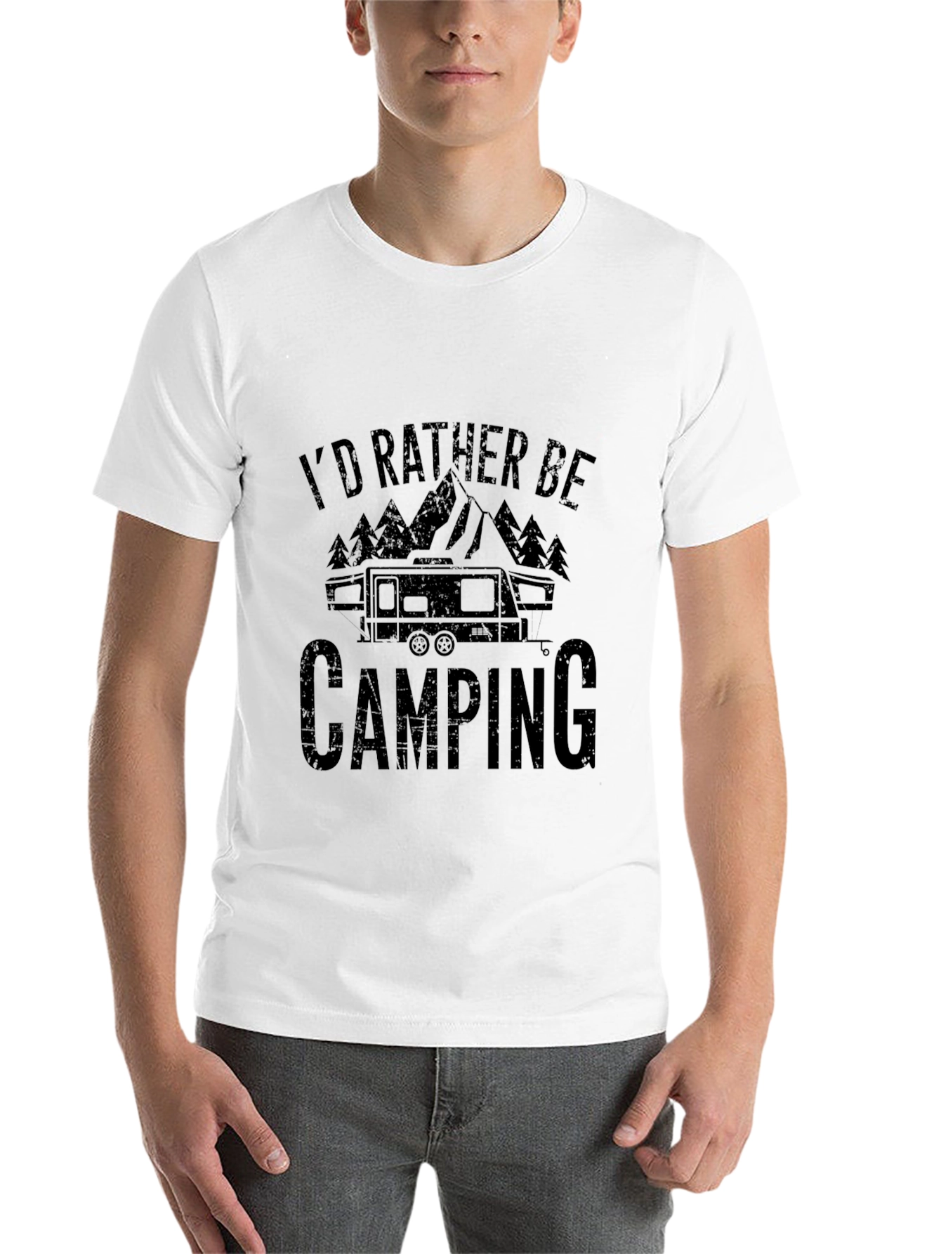I'd Rather Be Camping Graphic T-Shirt - 14