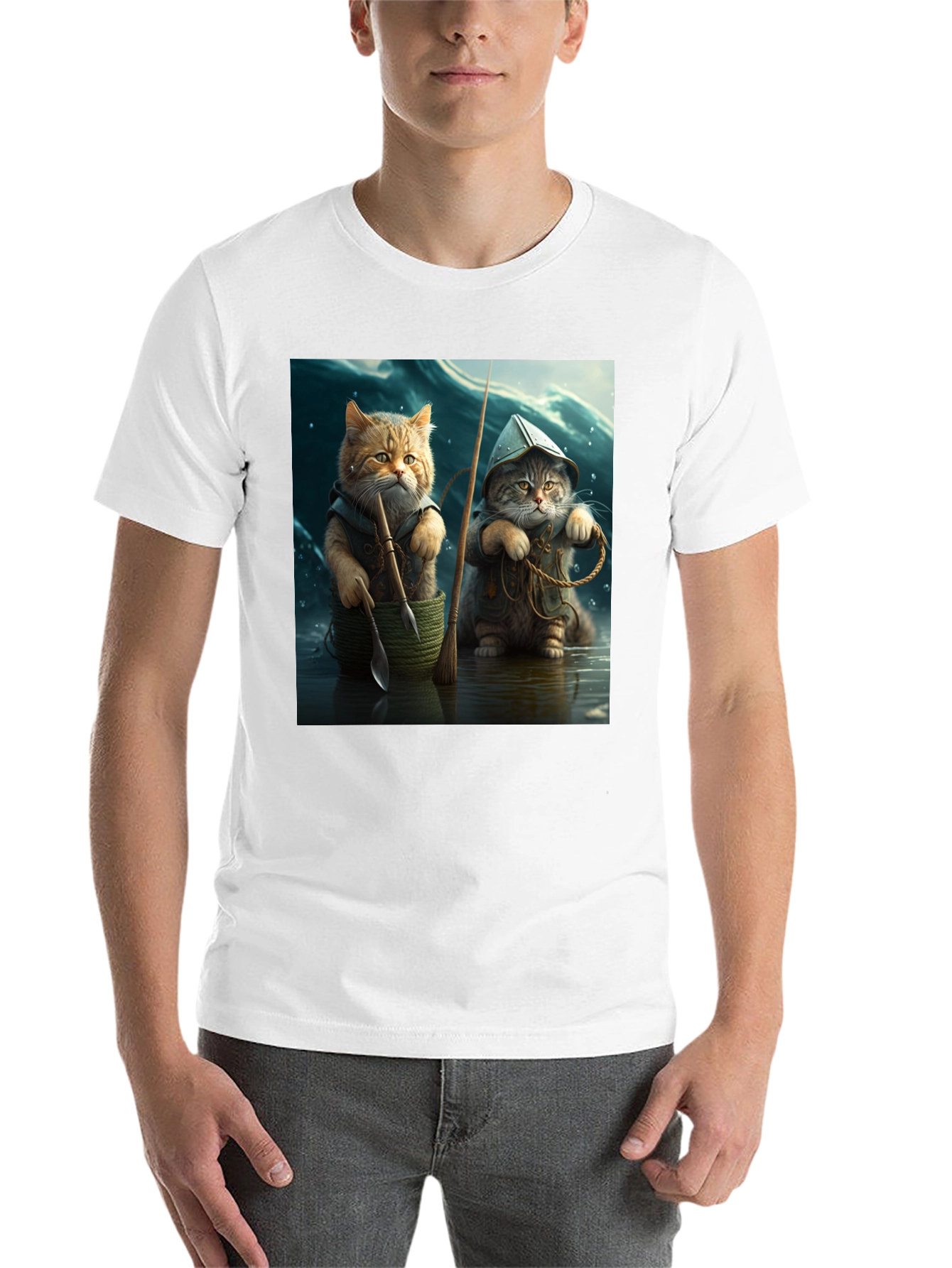 Black Cat Fishermen Graphic Tee view 14