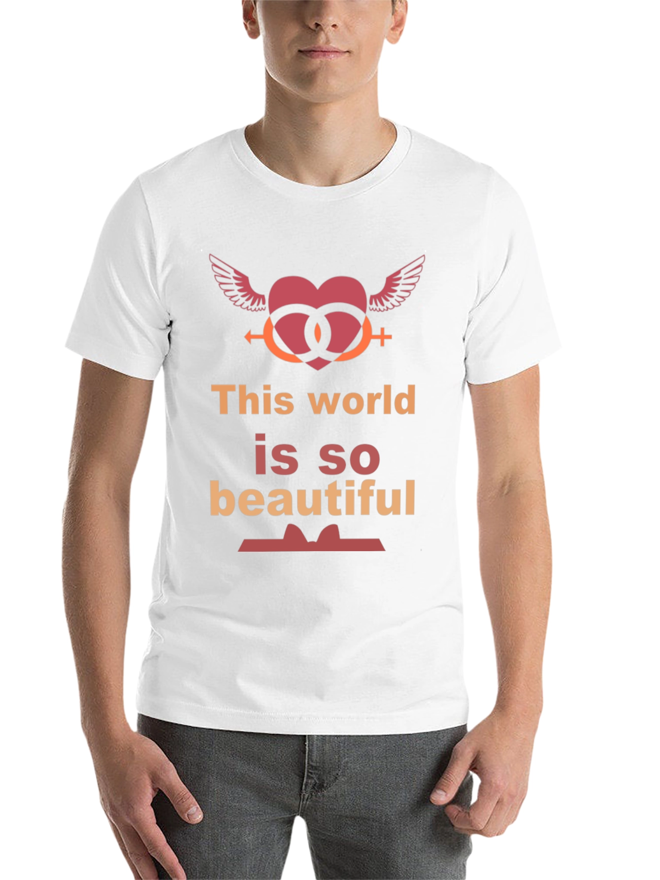 Black This World Is So Beautiful Graphic T-Shirt view 14