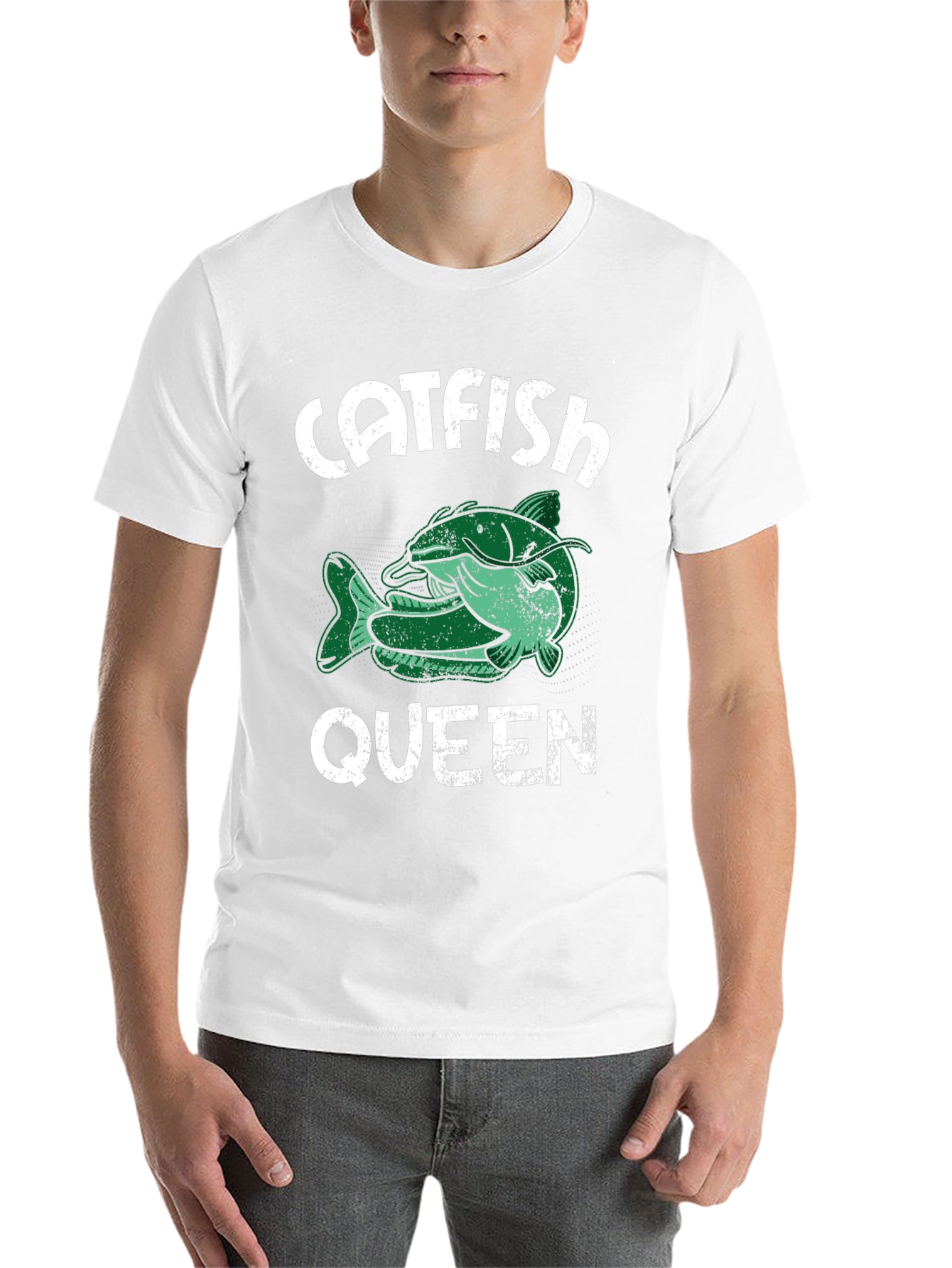 Black Catfish Queen T-Shirt - Fishing Tee view 14