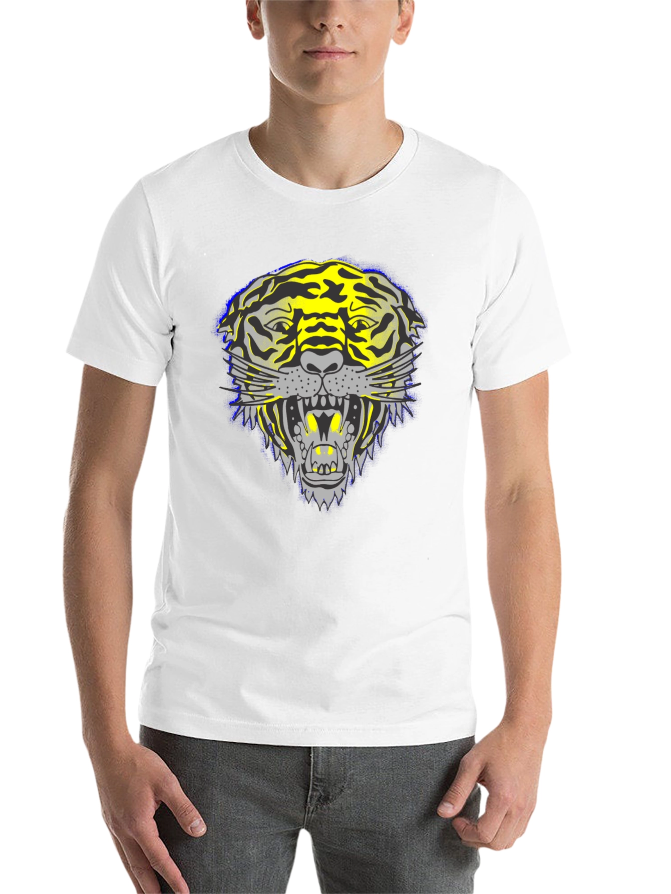 Black Bold Tiger Graphic Tee - Fierce Style view 14