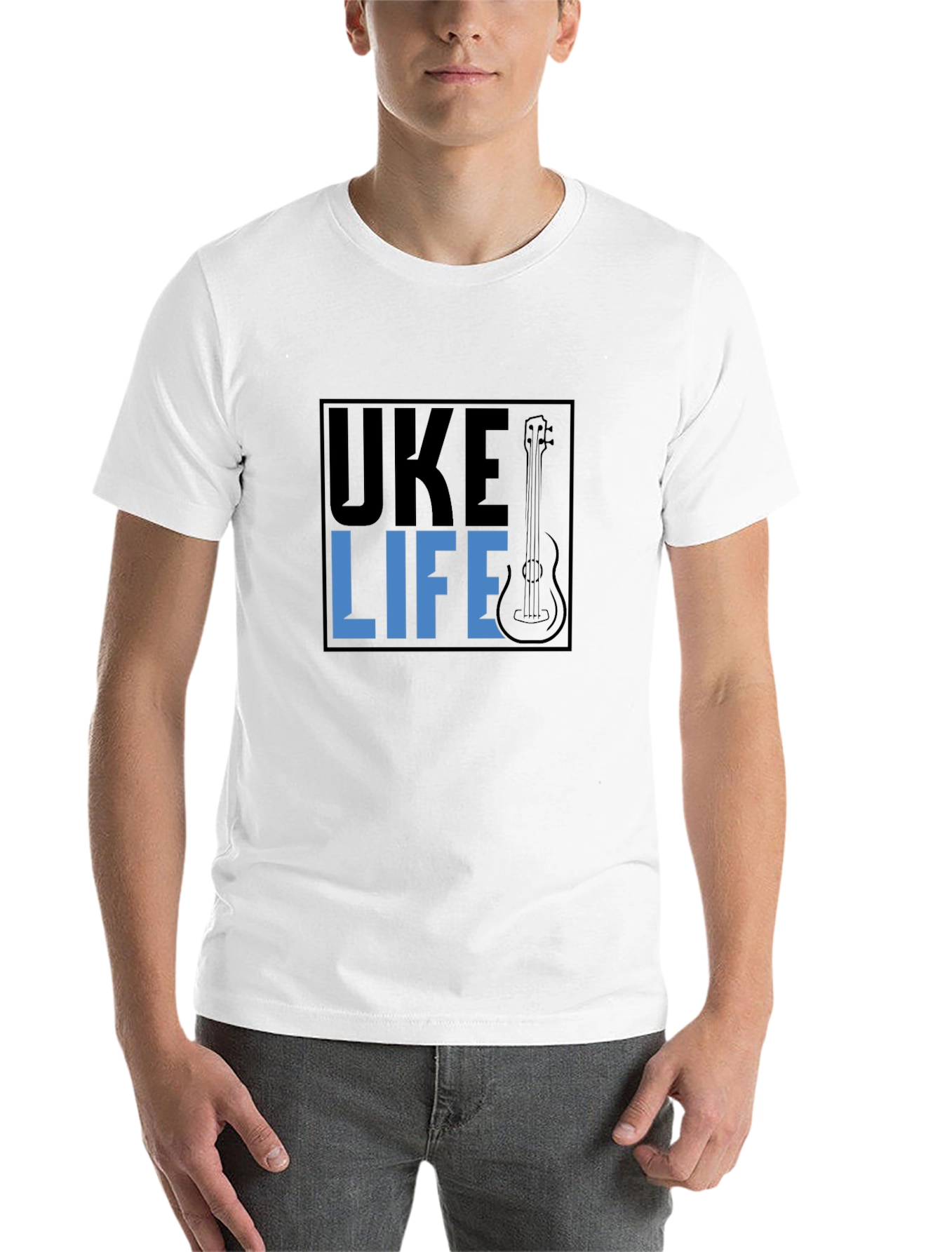 Black Uke Life Graphic T-Shirt - Ukulele Lover Tee view 14