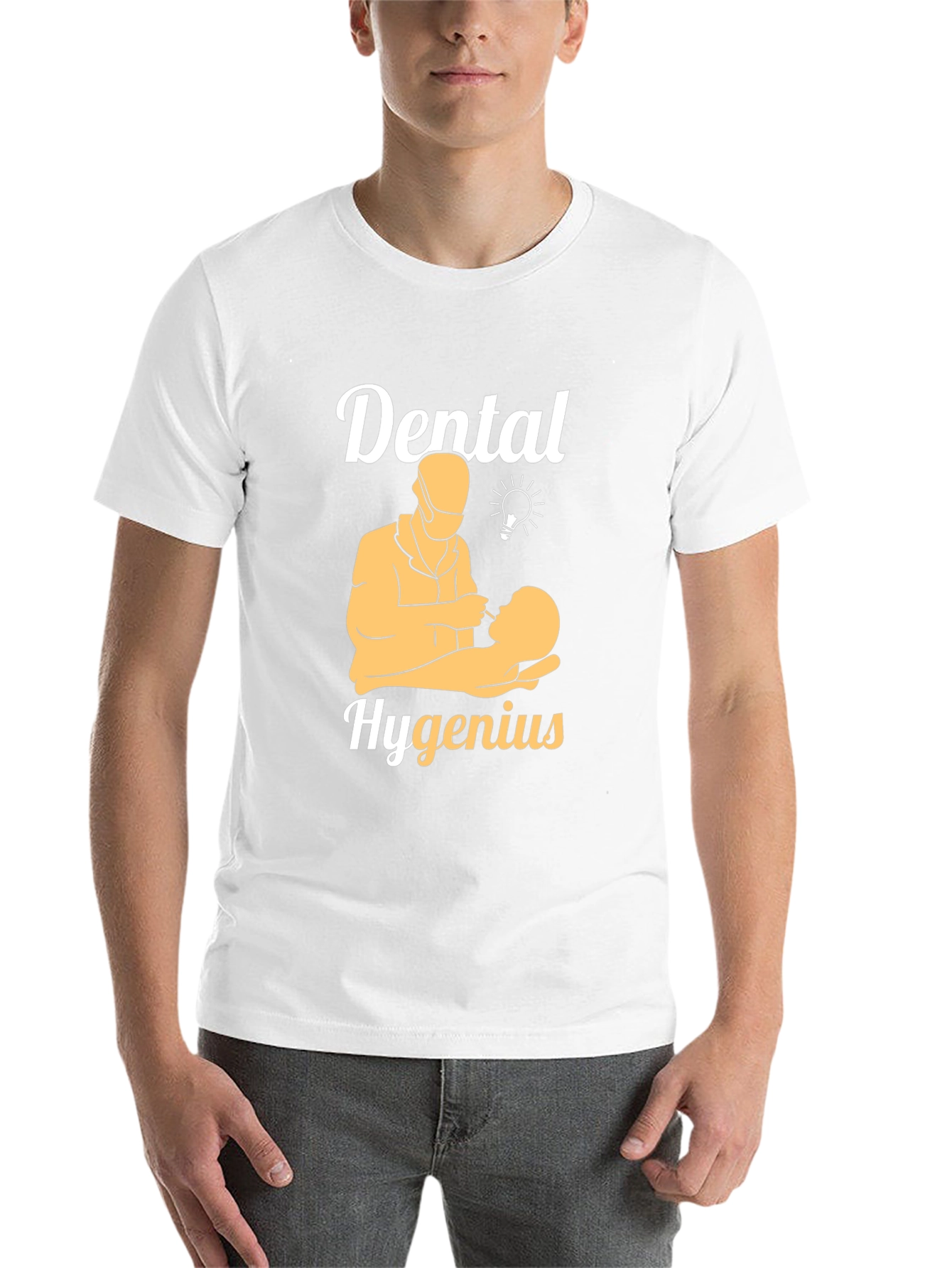 Black Dental Hygenius T-Shirt Dentist Humor Tee view 14