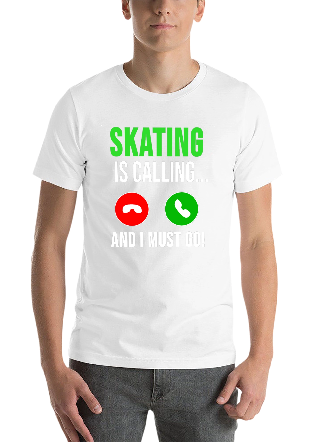Skating Is Calling Black Graphic T-Shirt - 14