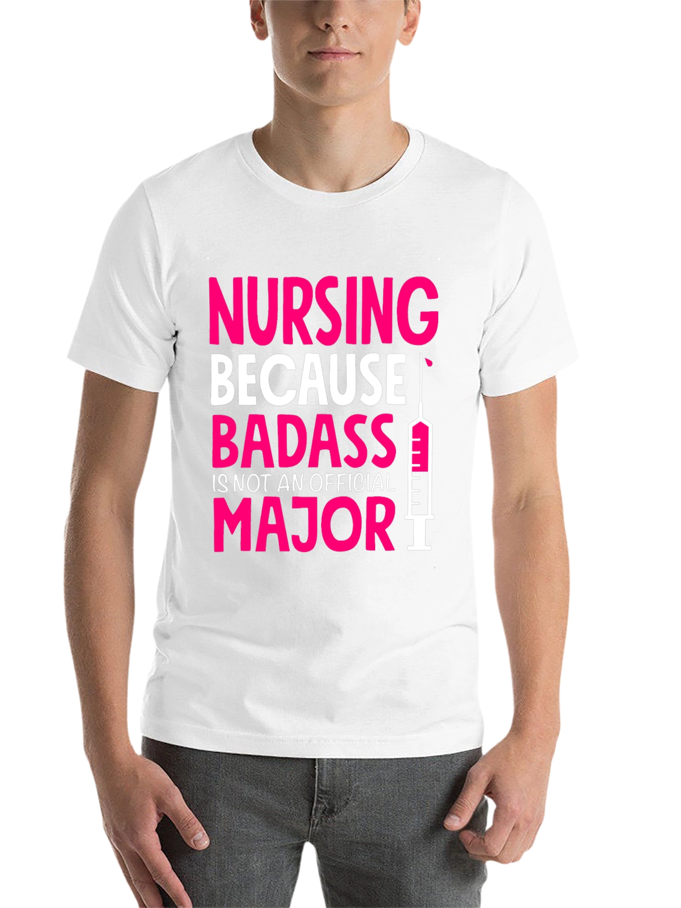 Black Nursing Badass Graphic Tee view 14