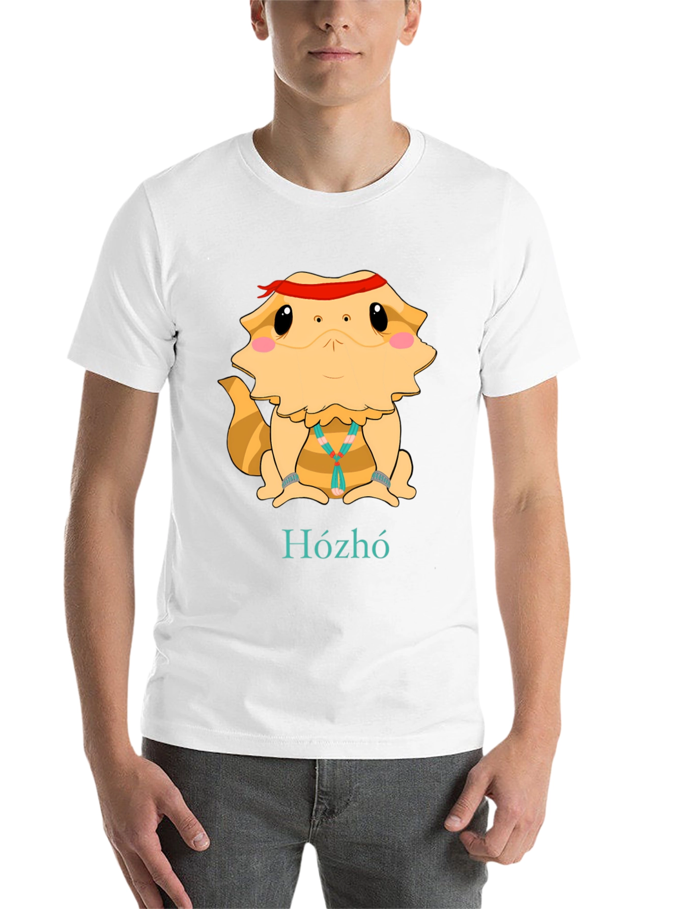 Black Bearded Dragon Hózhó T-Shirt - Cool Lizard Tee view 14