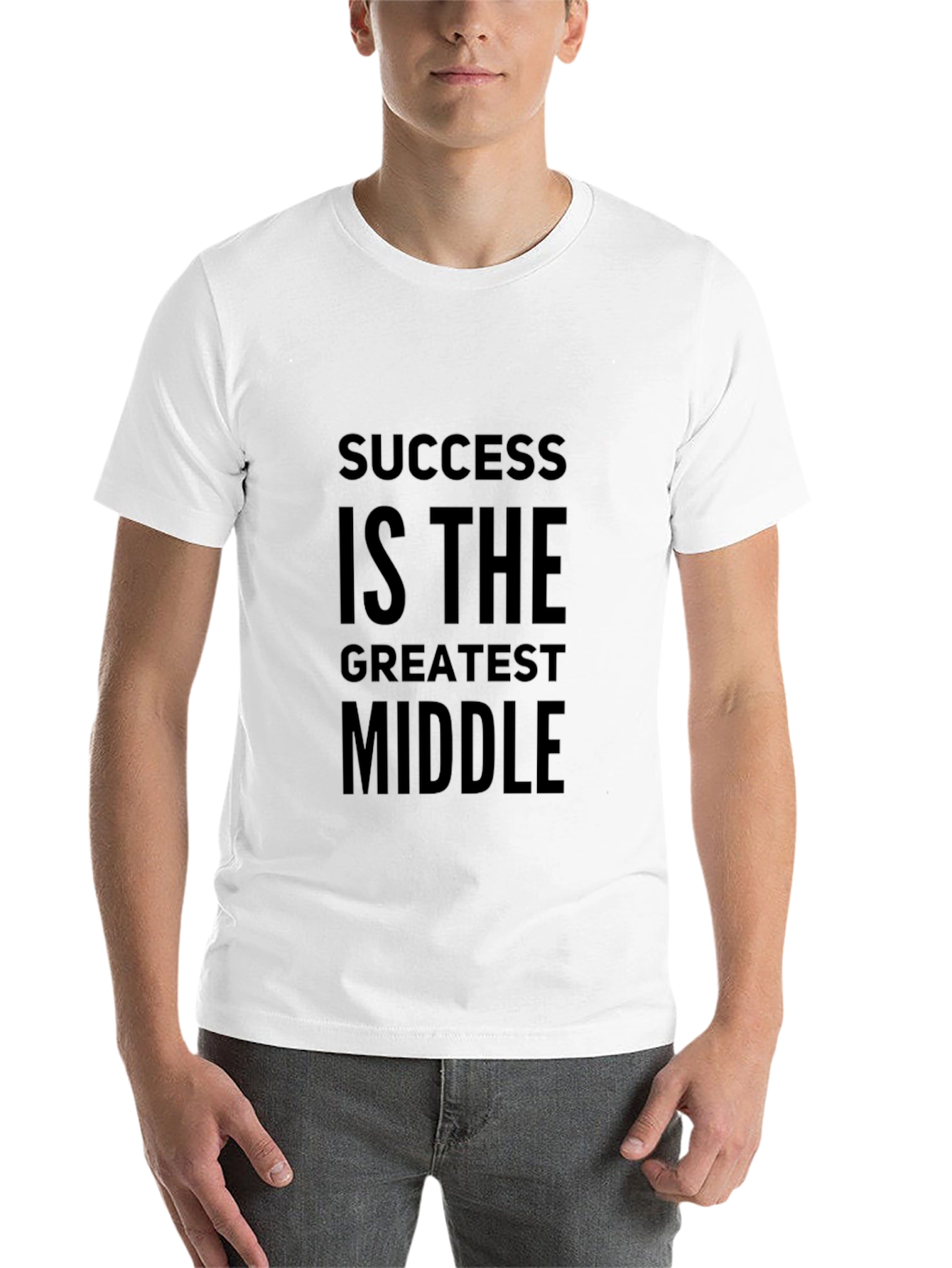 Black Success Is The Greatest Middle T-Shirt - Motivational view 14