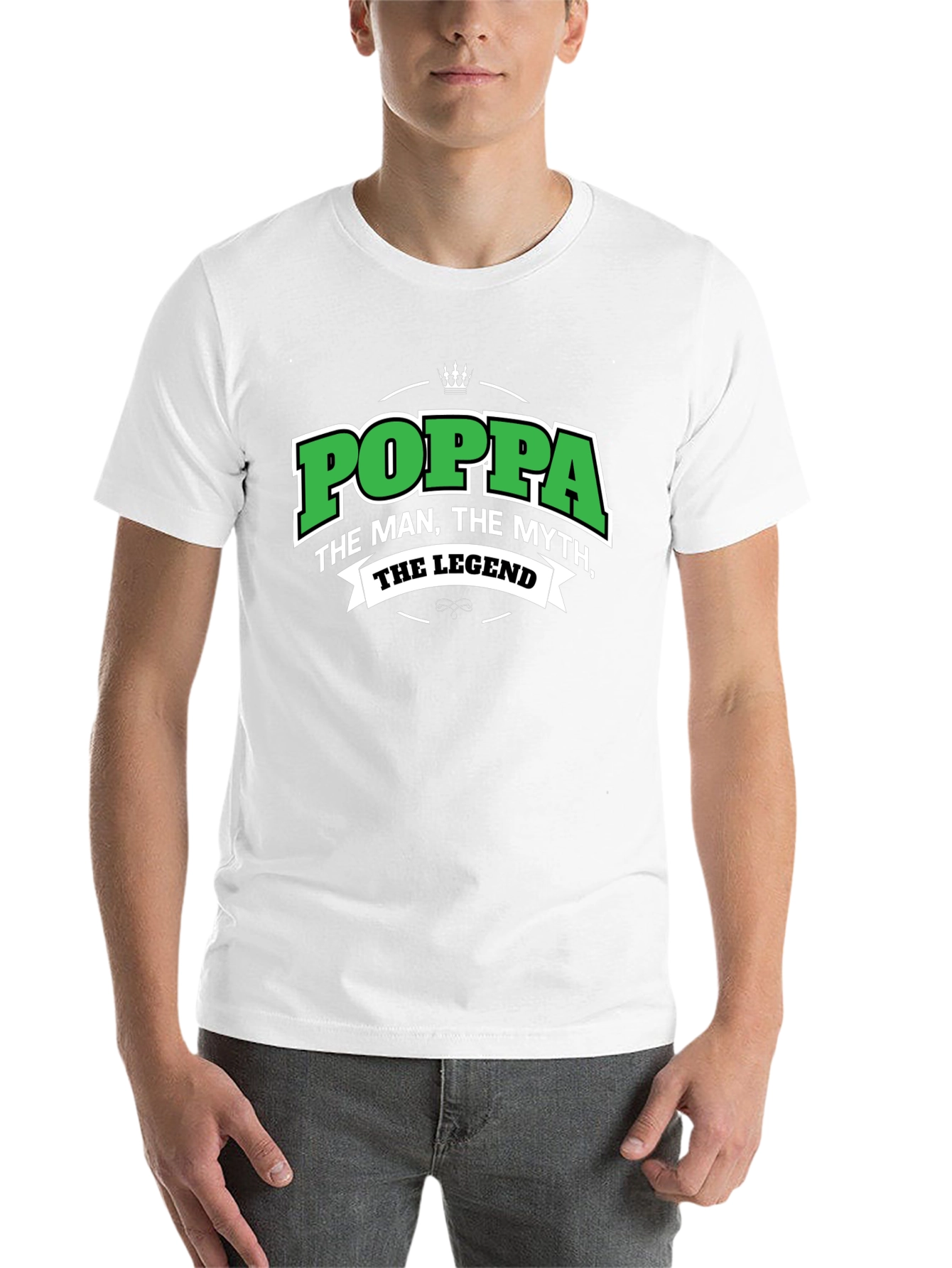 Black Poppa The Man, The Myth, The Legend T-Shirt view 14