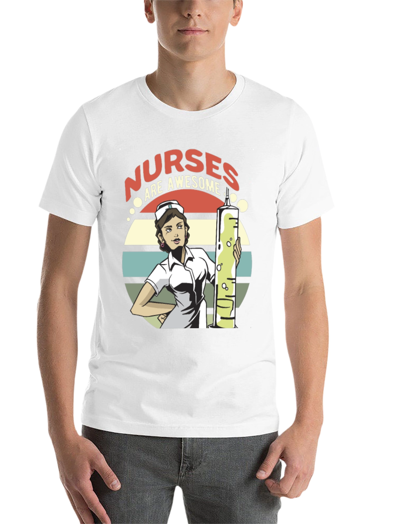 Black Nurses Are Awesome T-Shirt - Medical Hero Appreciation Tee view 14