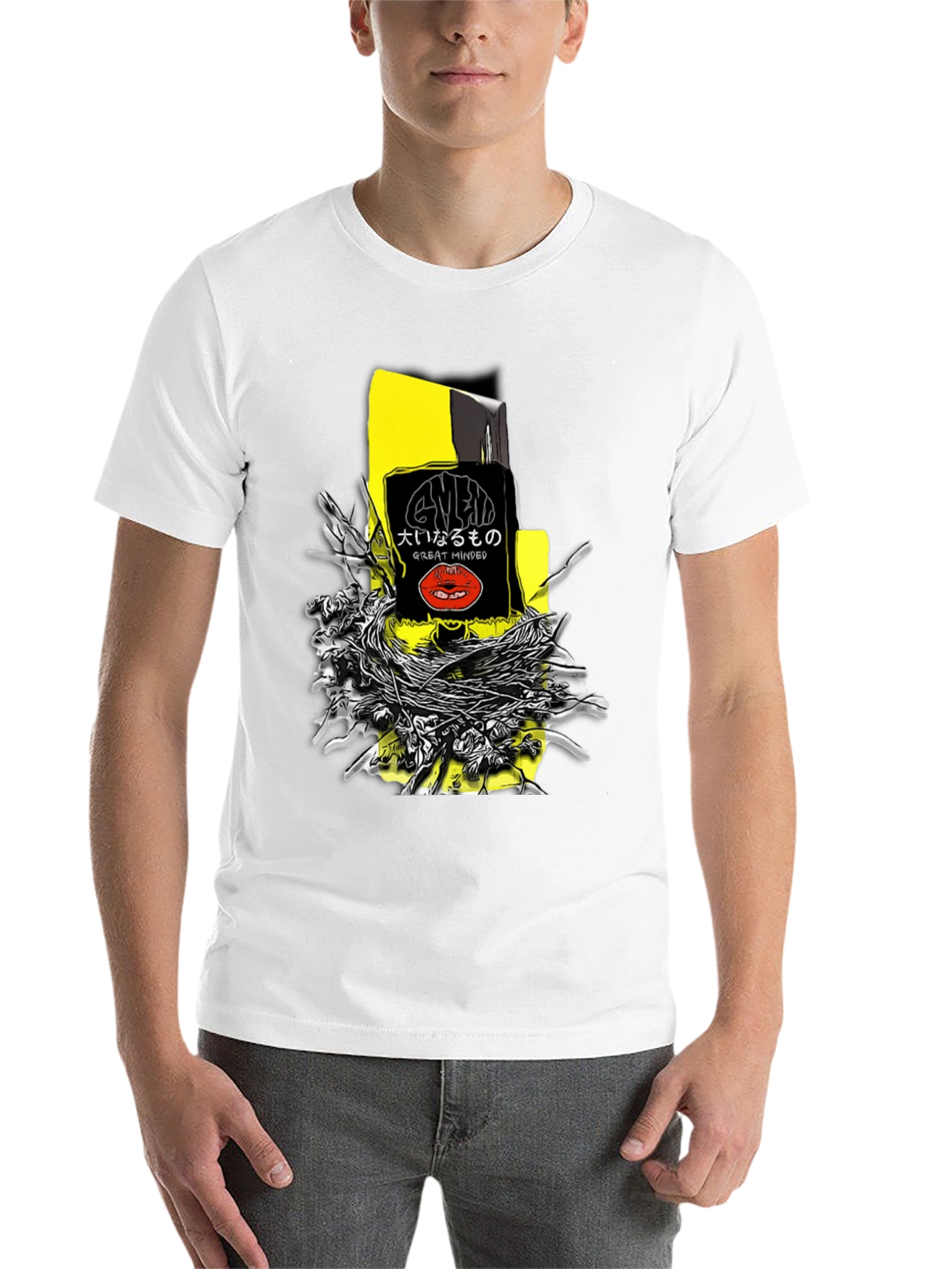 Black Unique Graphic T-Shirt - Great Minded Design view 14