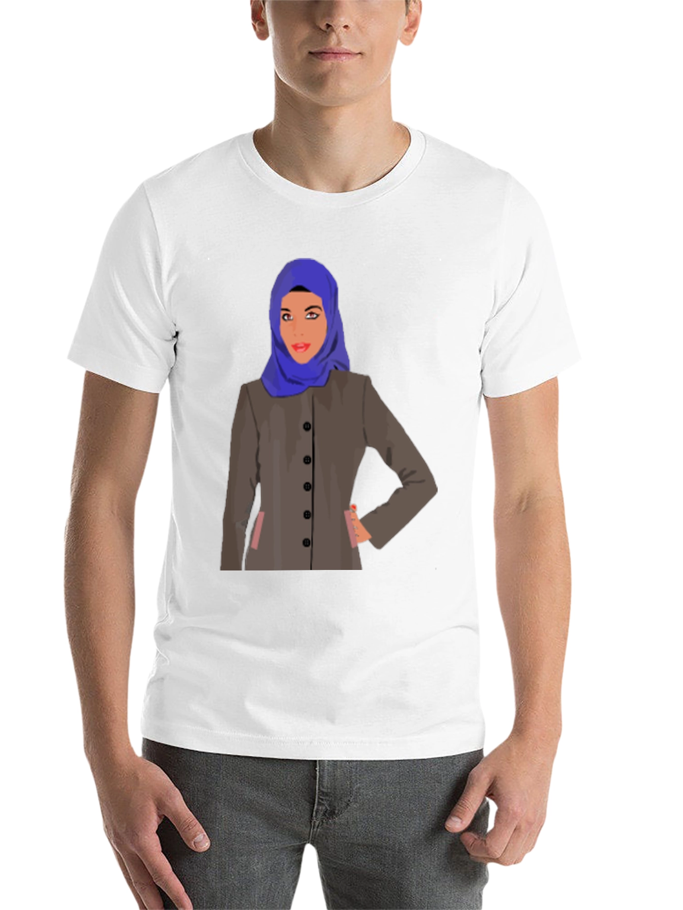 Black Hijab Woman Graphic T-Shirt - Stylish & Unique Design view 14