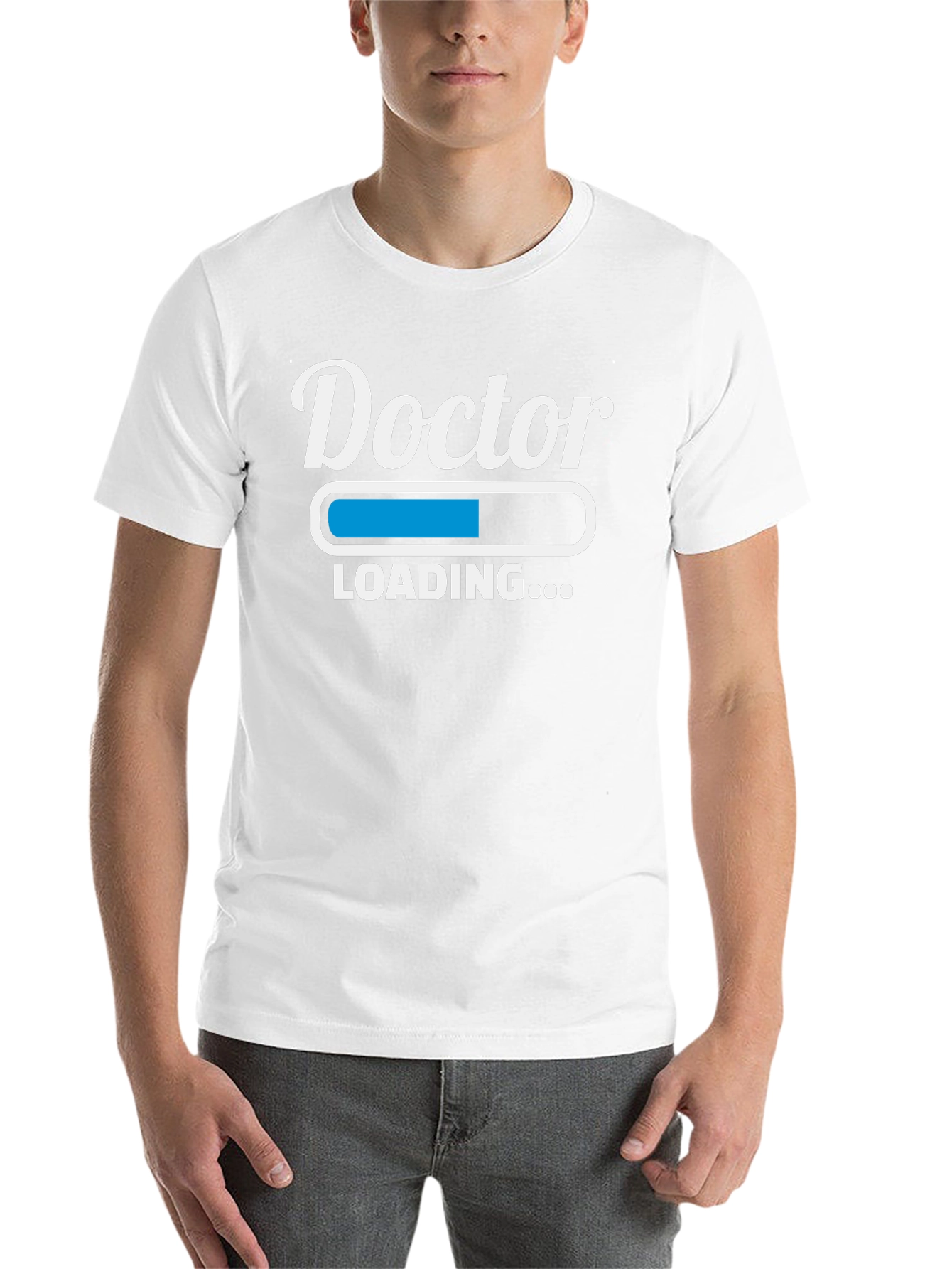 Black Doctor Loading Funny Graphic T-Shirt view 14
