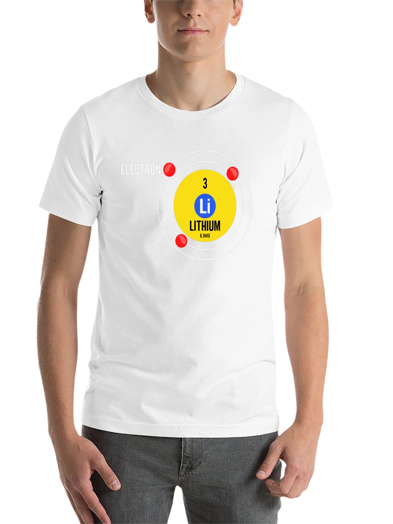 Lithium Atom T-Shirt - Science Geek Tee - 14