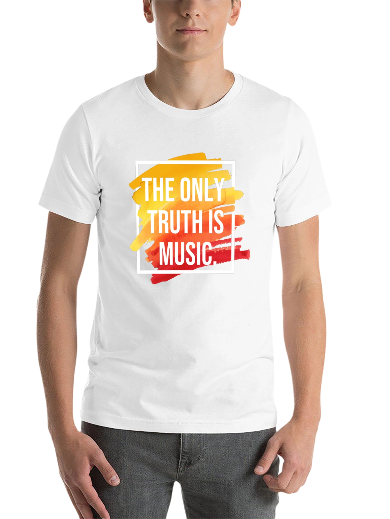 Black The Only Truth Is Music T-Shirt view 14