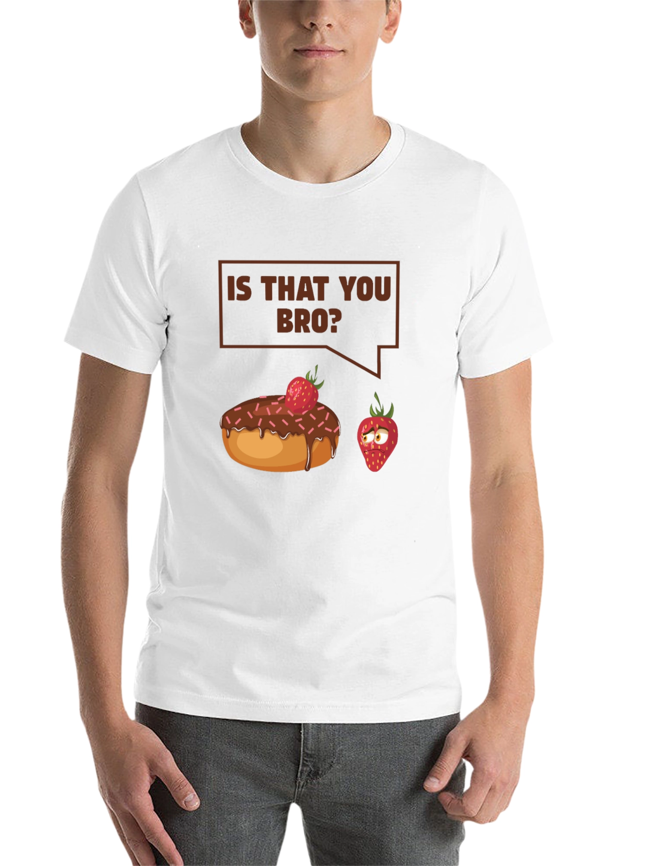 Black Is That You Bro? Funny T-Shirt view 14