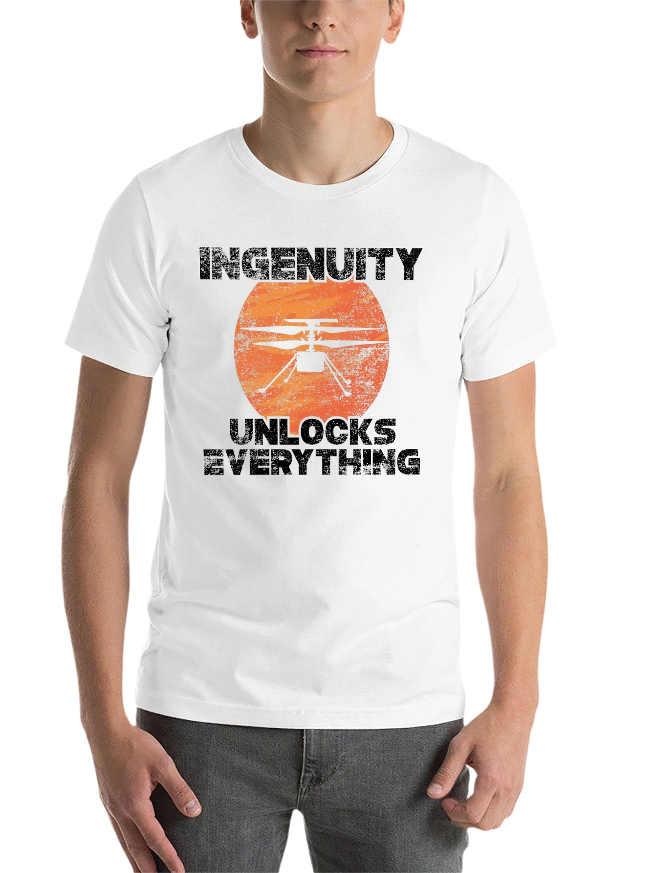 Black Ingenuity Unlocks Everything Black T-Shirt view 14