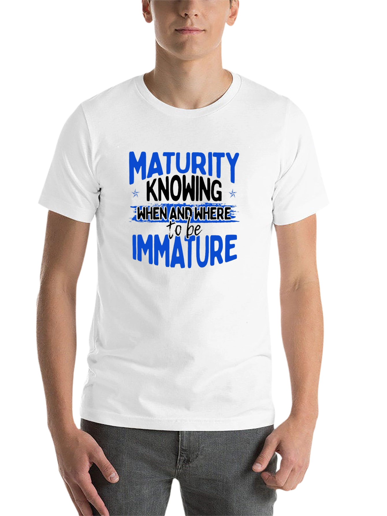 Black Maturity Knowing T-Shirt - Funny Sarcastic Tee view 14