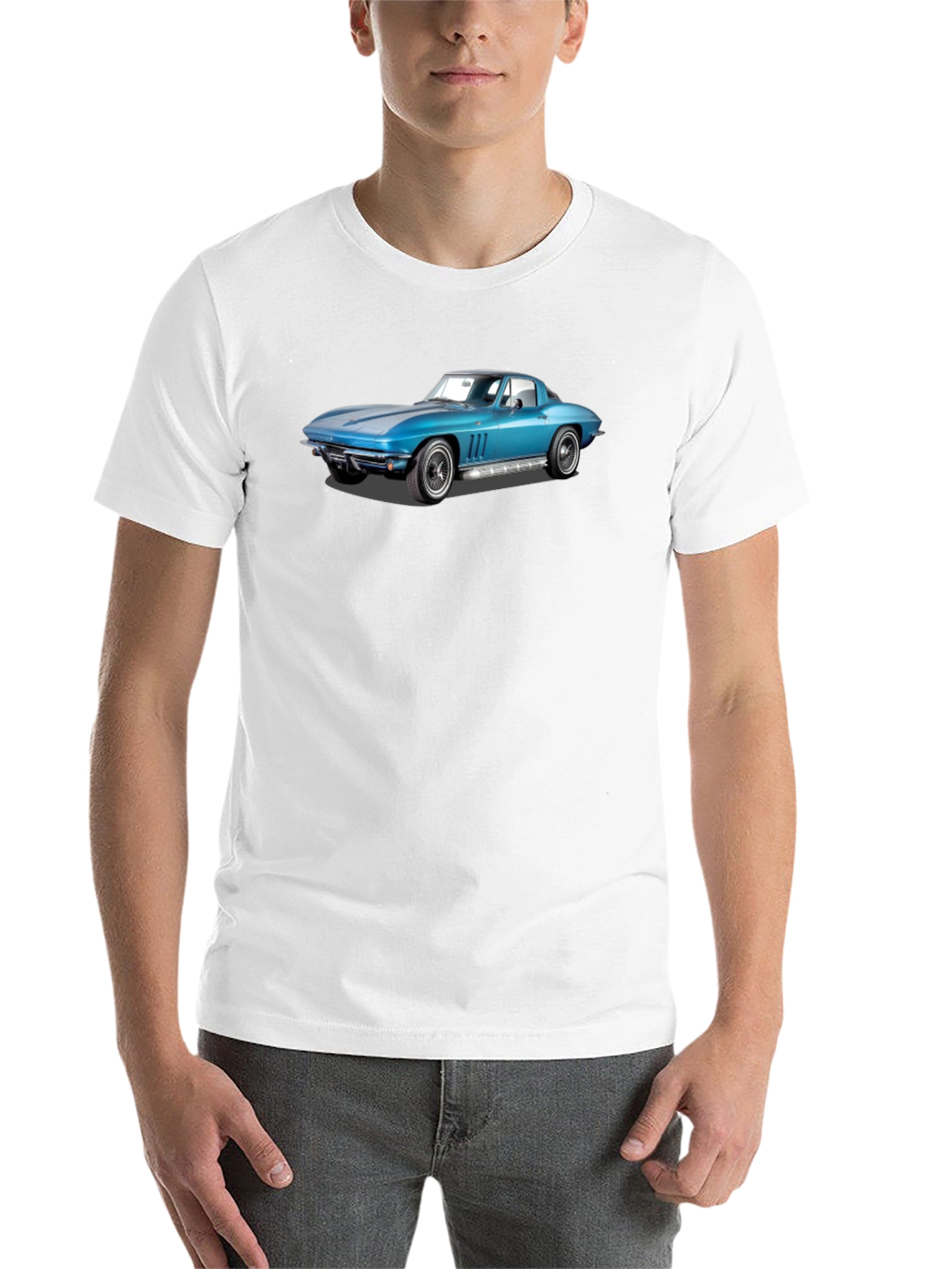 Black Classic Car Graphic T-Shirt view 14