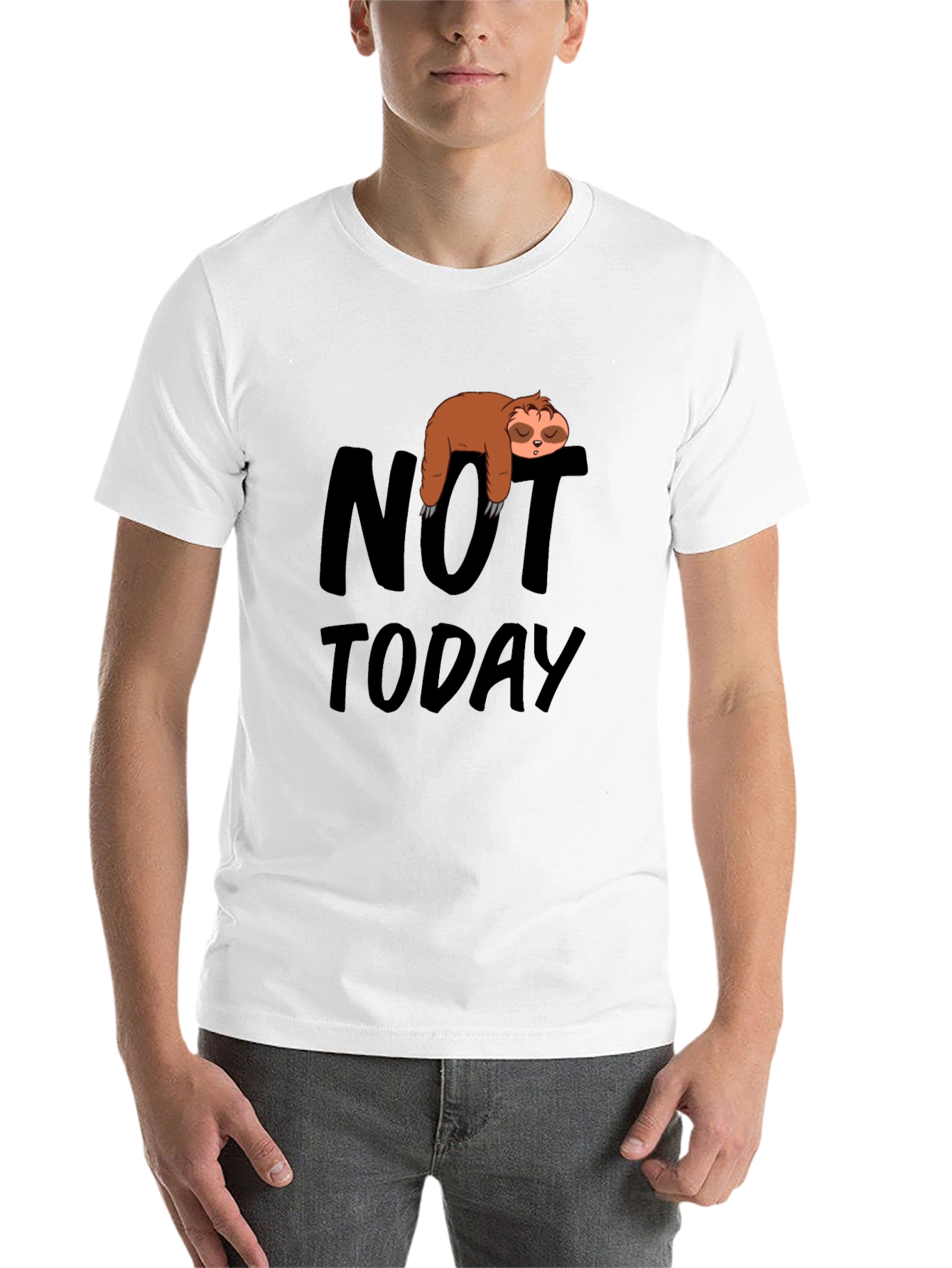 Not Today Sloth Graphic Tee - 14