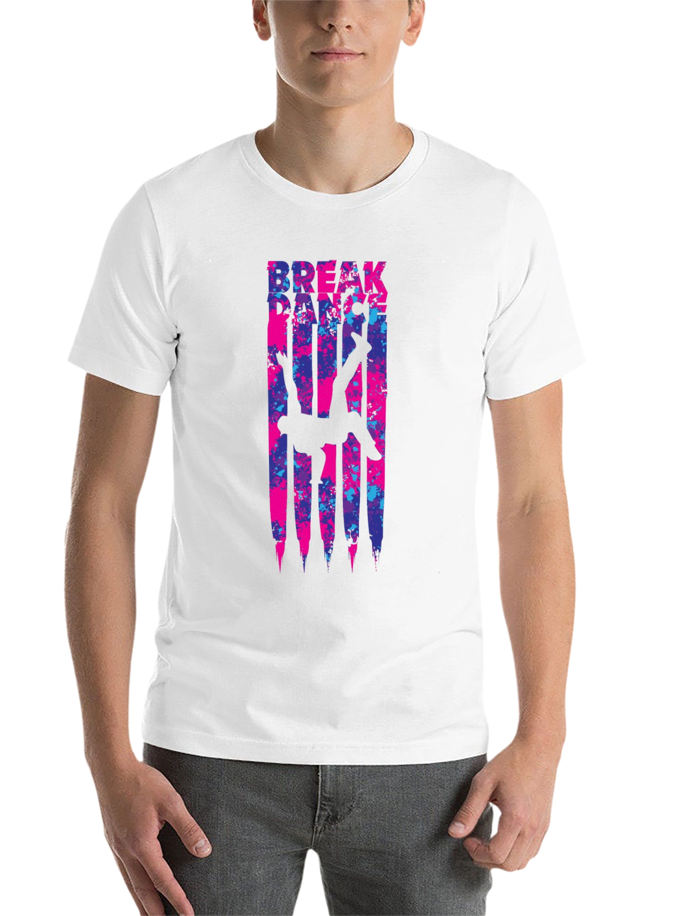 Black Break Dance T-Shirt - Urban Style Graphic Tee view 14