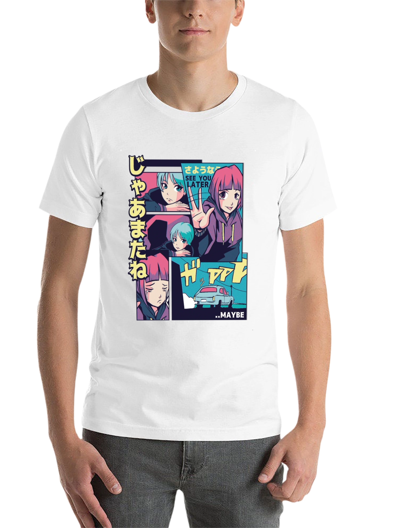Anime Manga Style Graphic Tee - 14