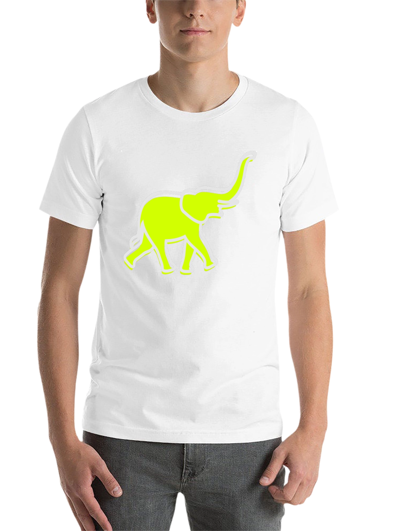 Black Neon Elephant Graphic Tee - Casual Comfort view 14