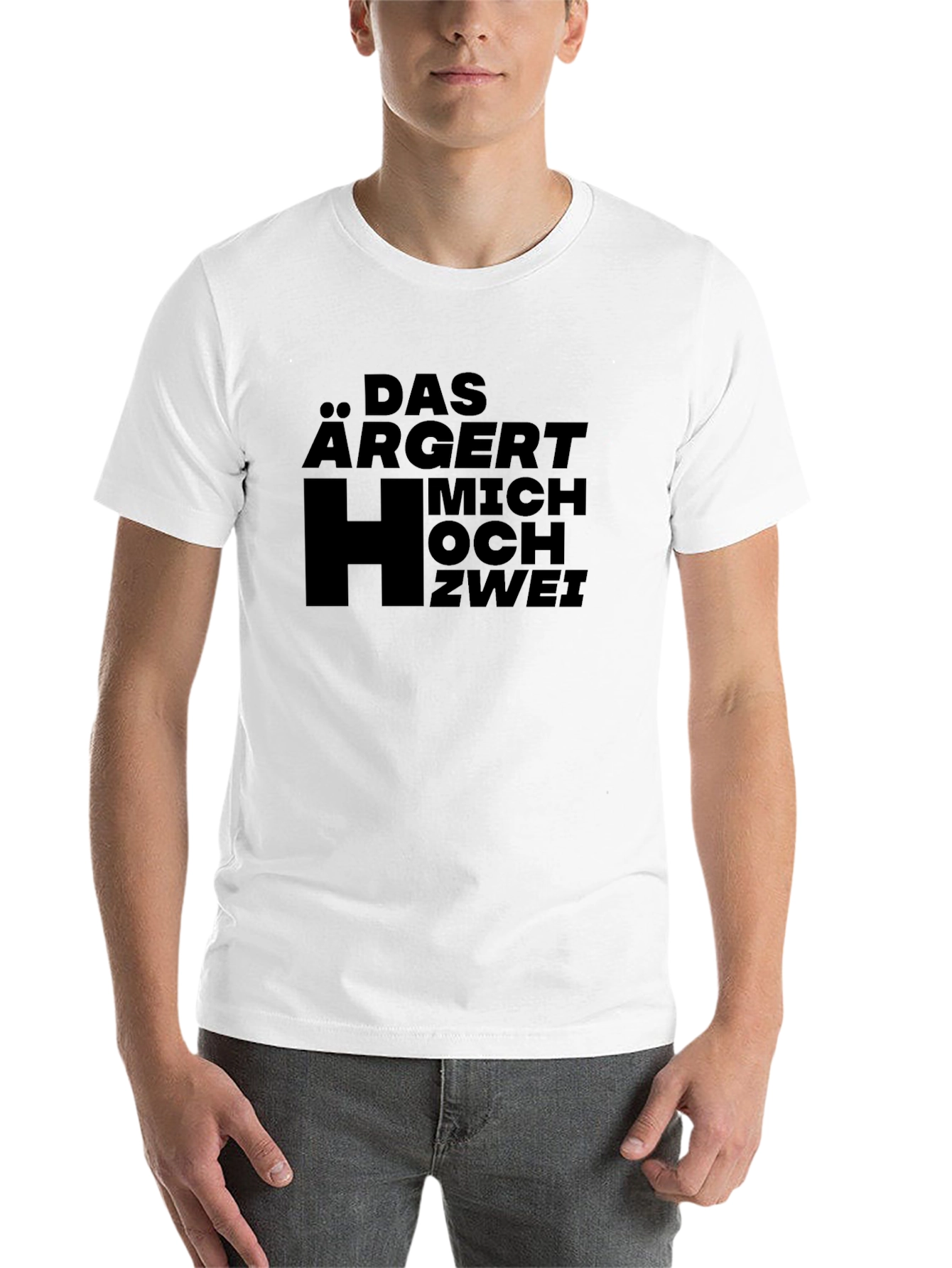 Black Das Argert Mich Hoch Zwei Black T-Shirt view 14