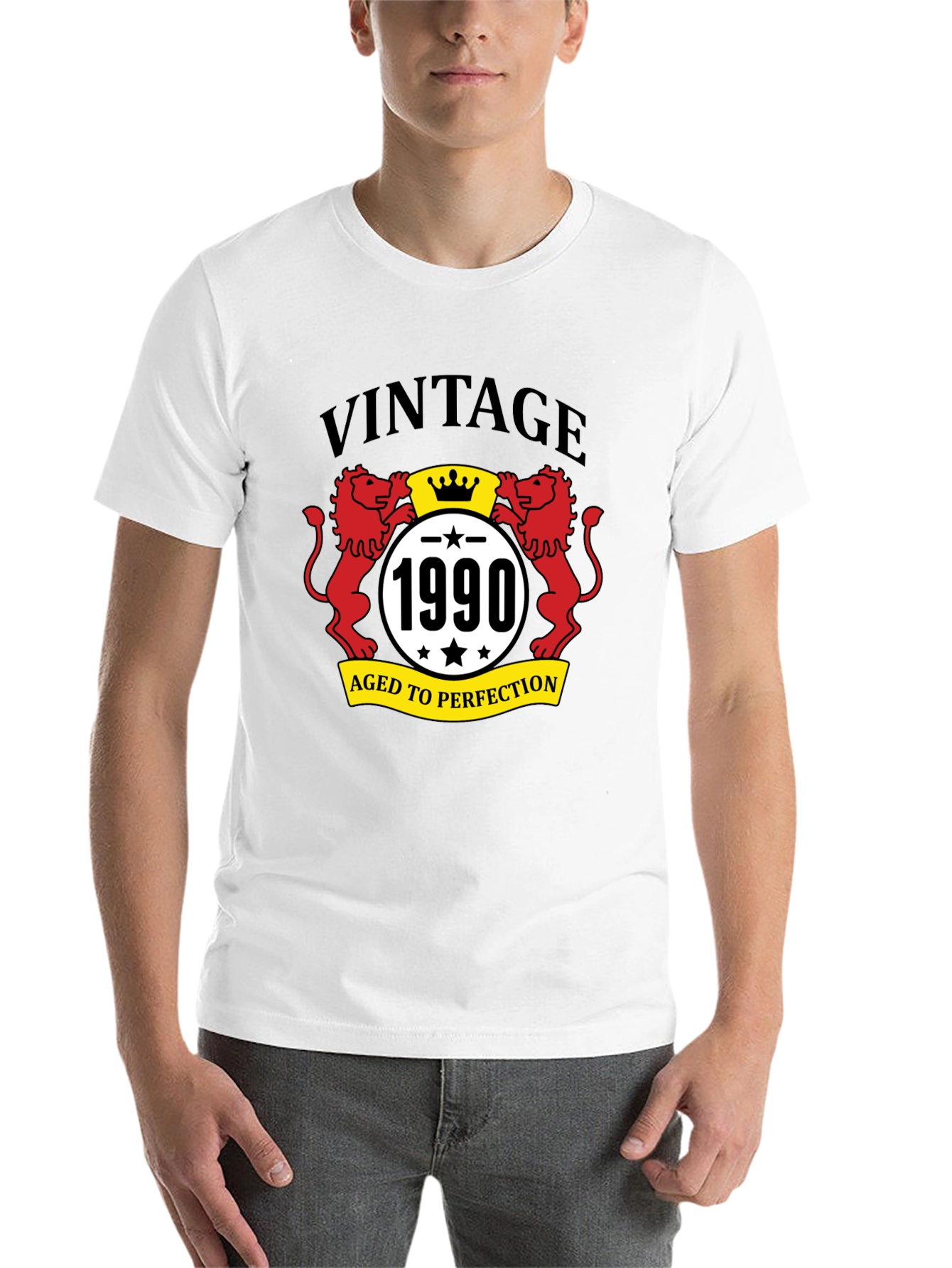 Black Vintage 1990 Aged to Perfection Graphic Tee view 14