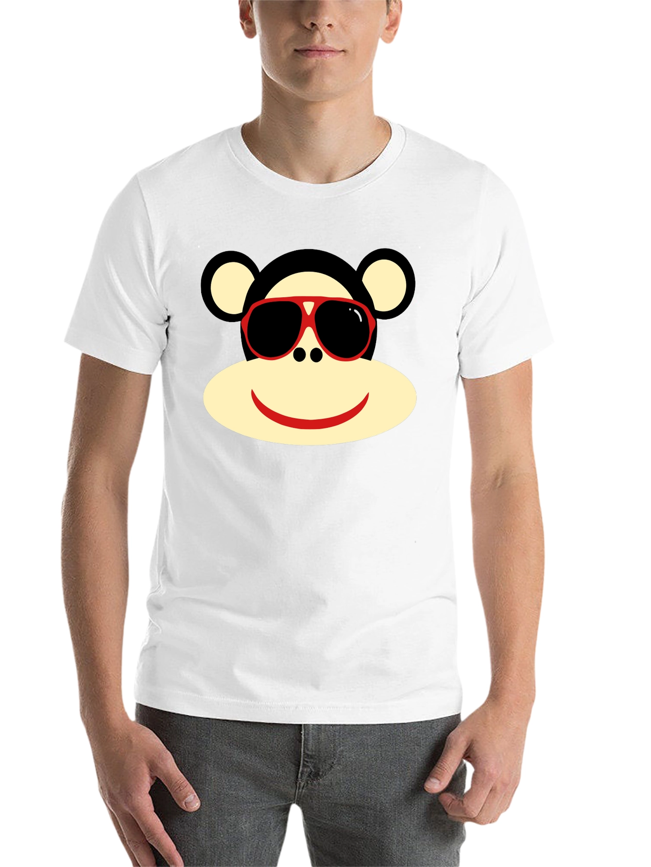 Black Sock Monkey T-Shirt - Fun Graphic Tee view 14