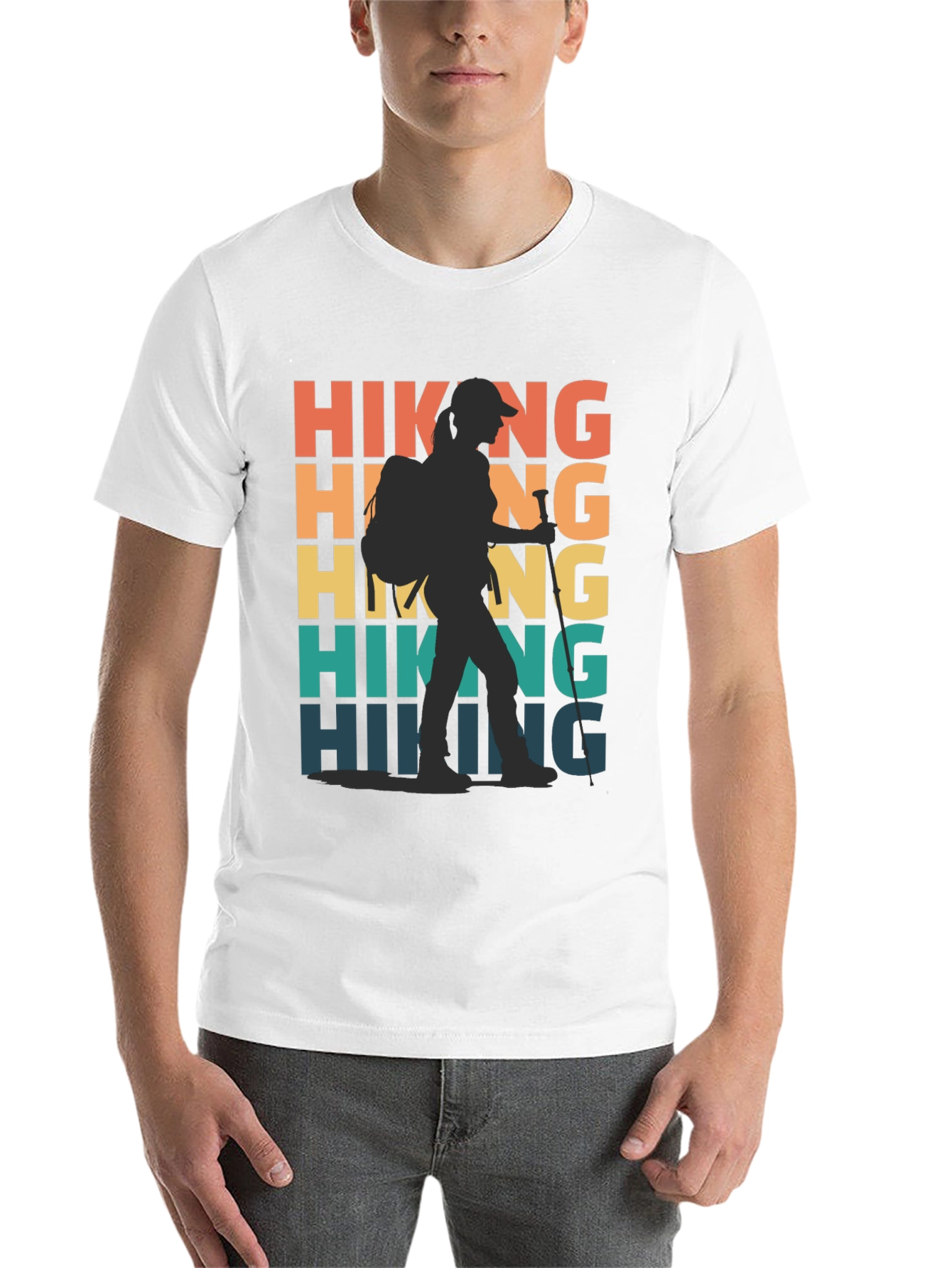 Black Hiking Adventure T-Shirt: Retro Style view 14
