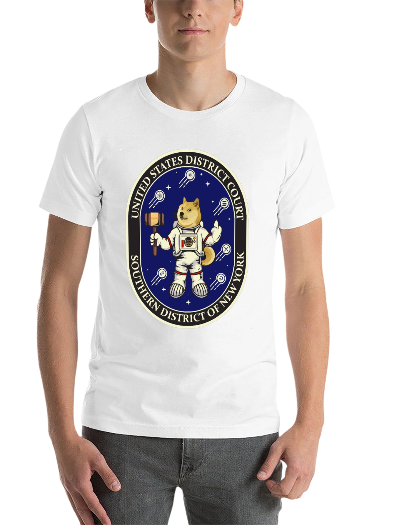Black Doge Astronaut T-Shirt - Southern District Court of New York view 14
