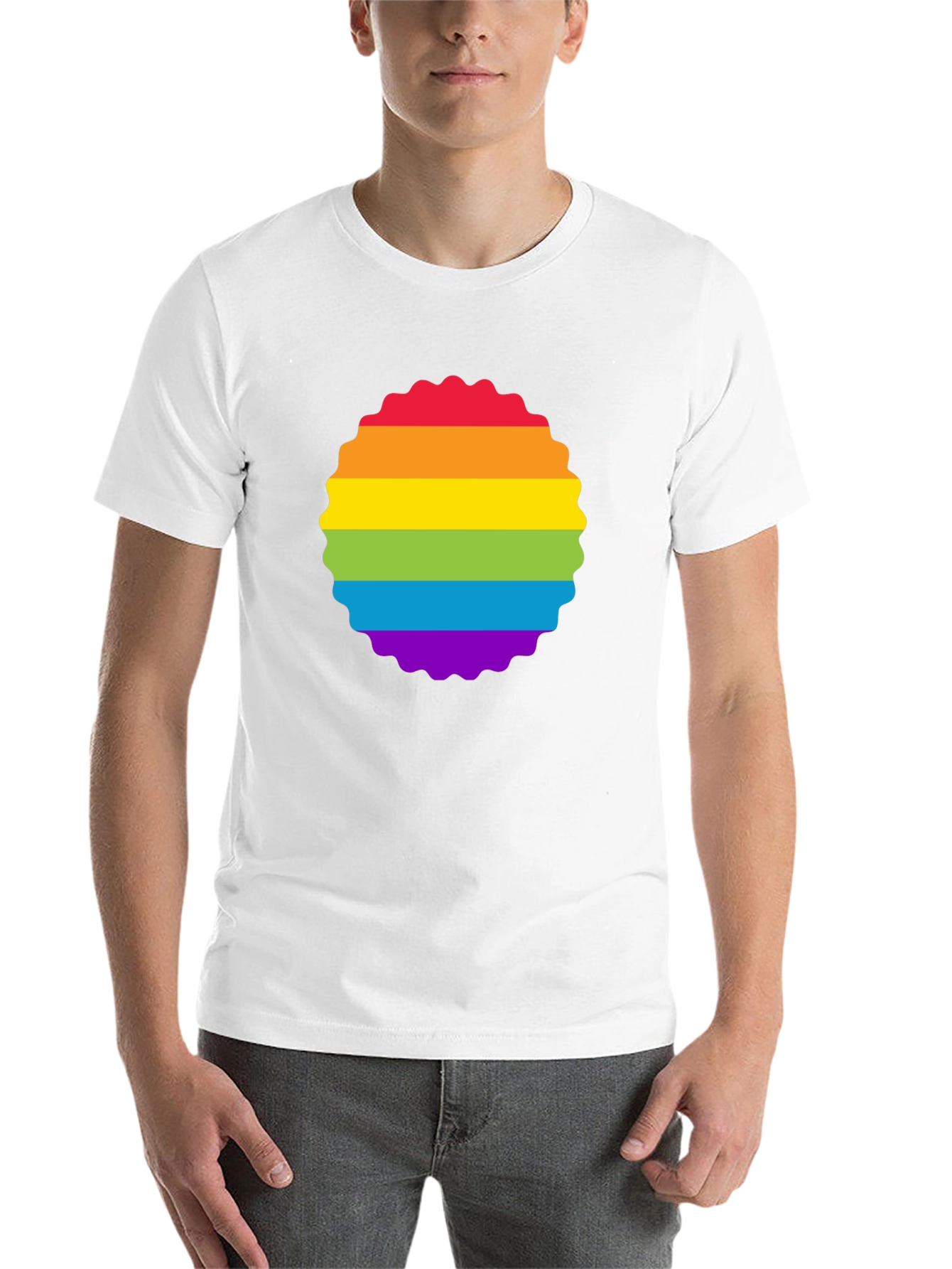 Rainbow Pride T-Shirt - Colorful Graphic Tee - 14