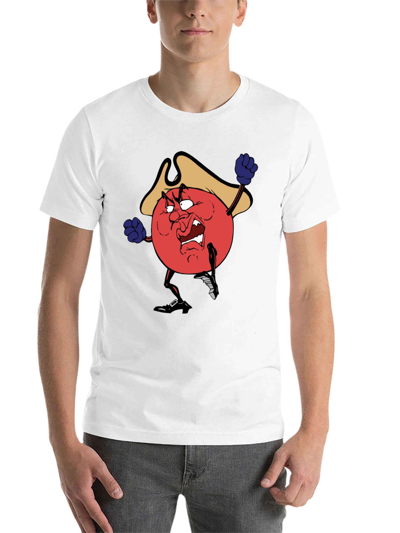Black Angry Pirate Tomato T-Shirt - Black view 14