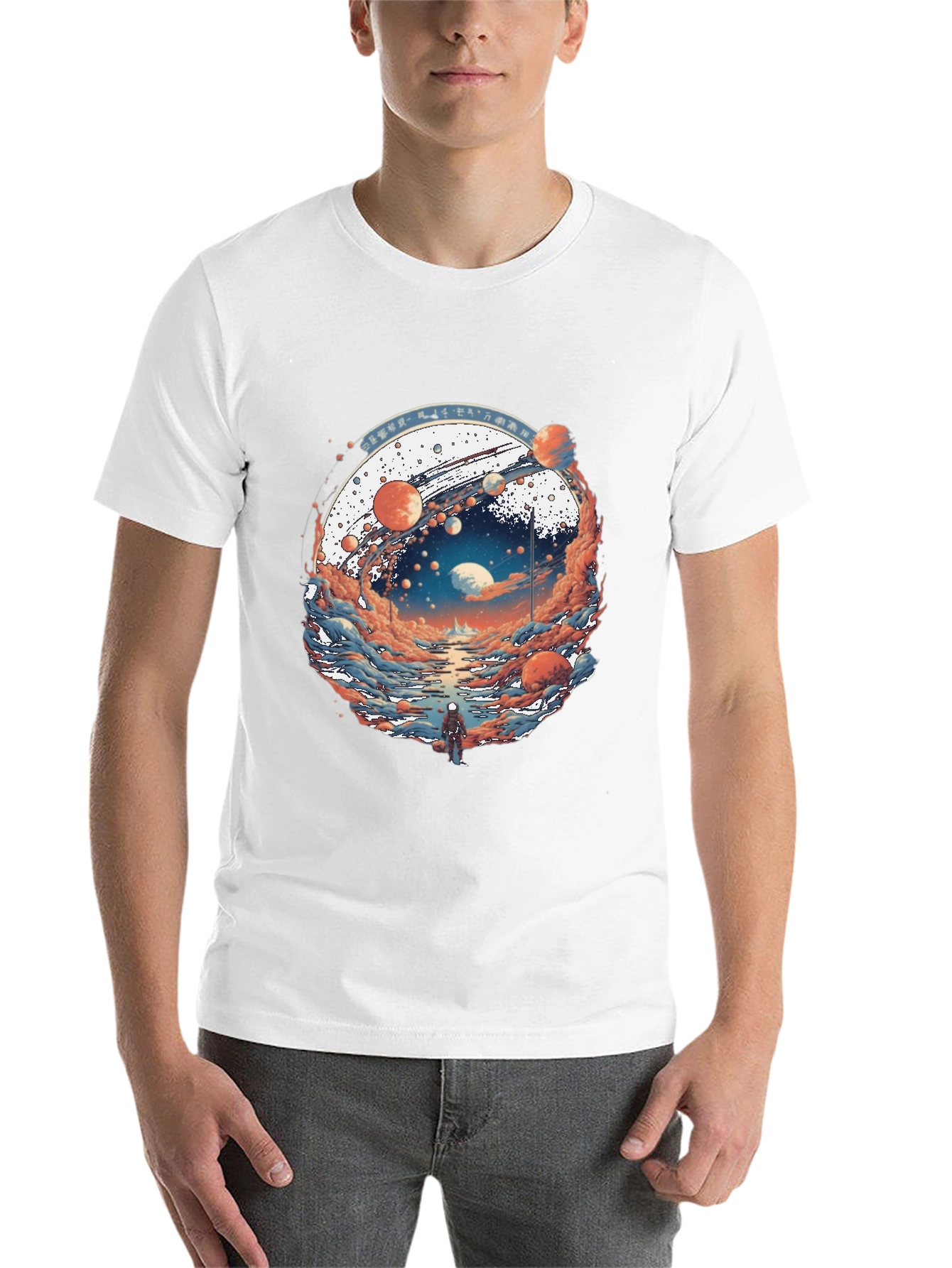 Black Planetary Journey Black T-Shirt view 14