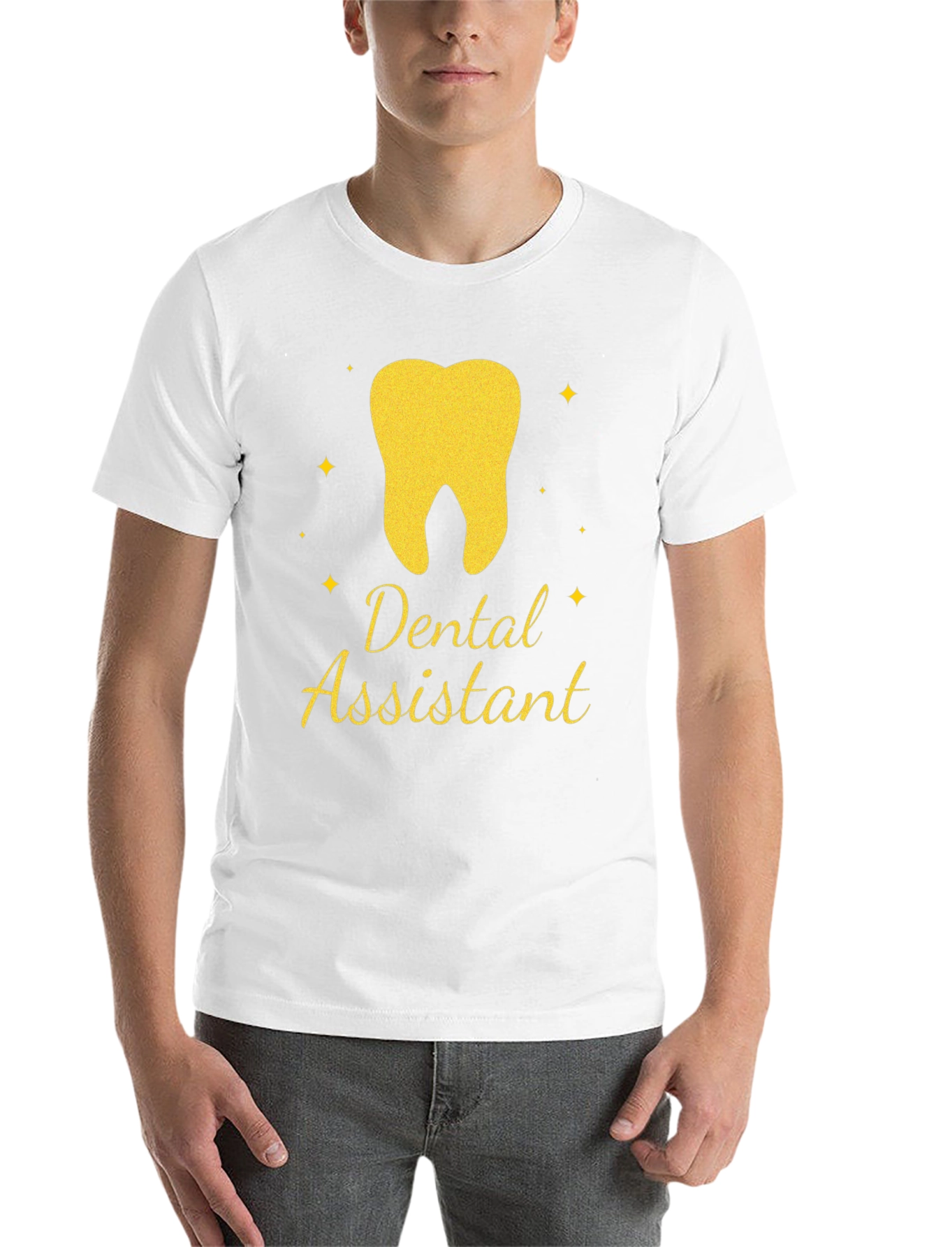 Black Dental Assistant T-Shirt - Tooth Graphic Tee view 14