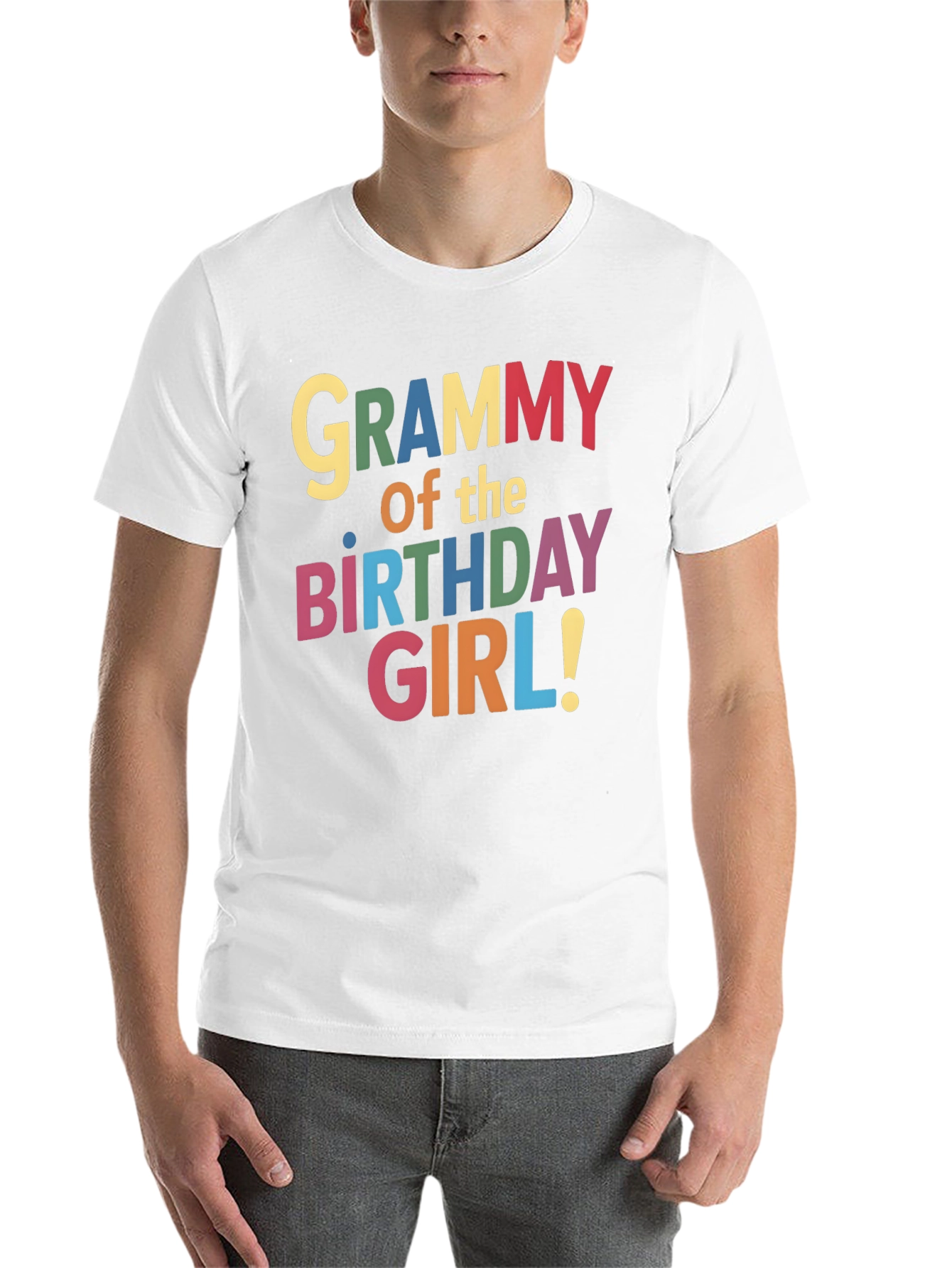 Black Grammy of the Birthday Girl Black T-Shirt view 14