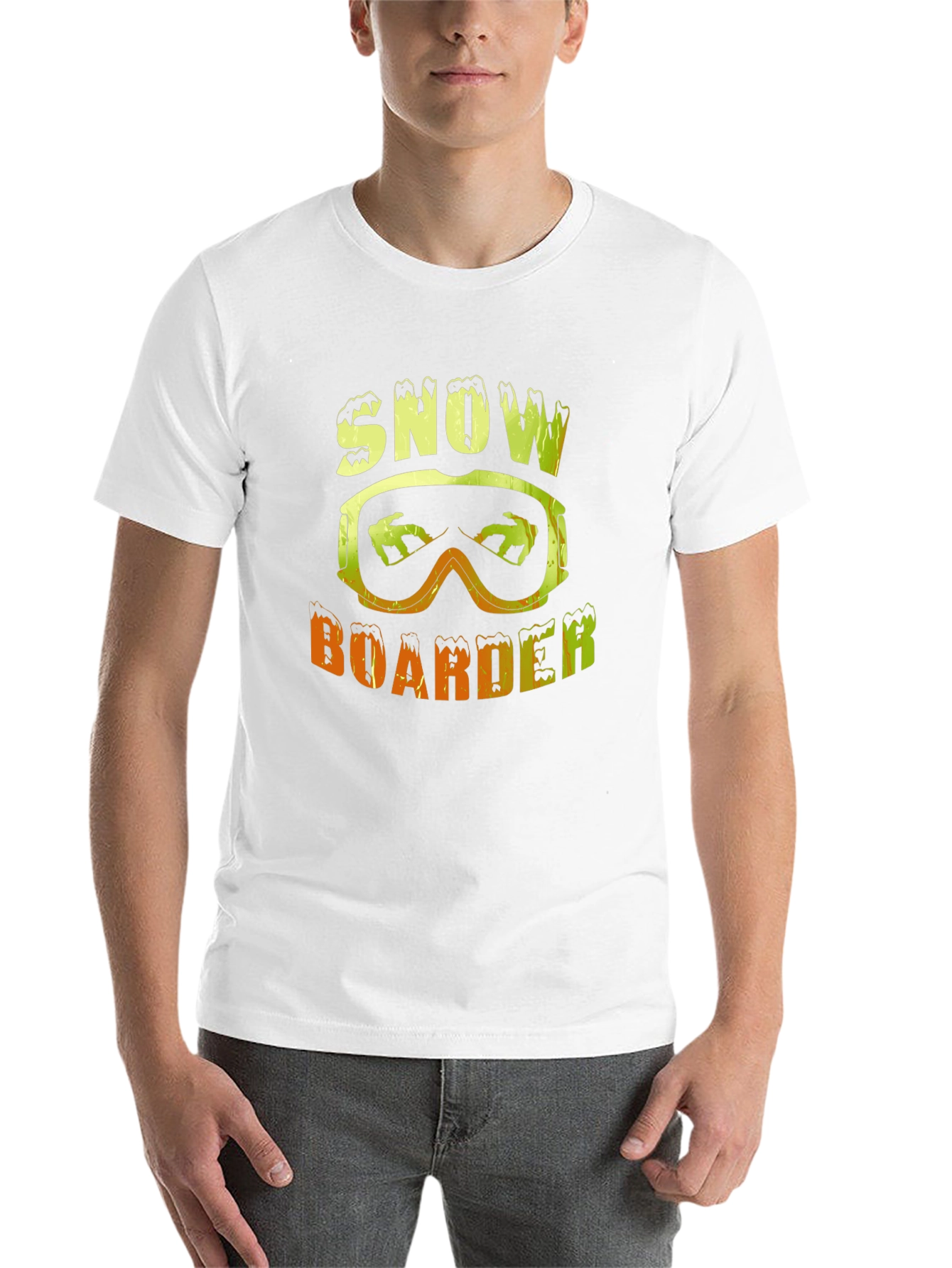 Black Snowboarder Graphic Tee - Winter Sports Apparel view 14