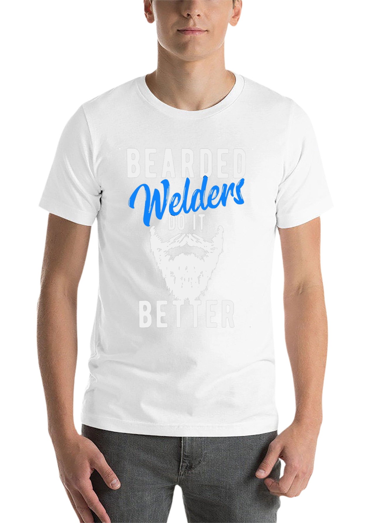 Black Bearded Welders Do It Better T-Shirt view 14