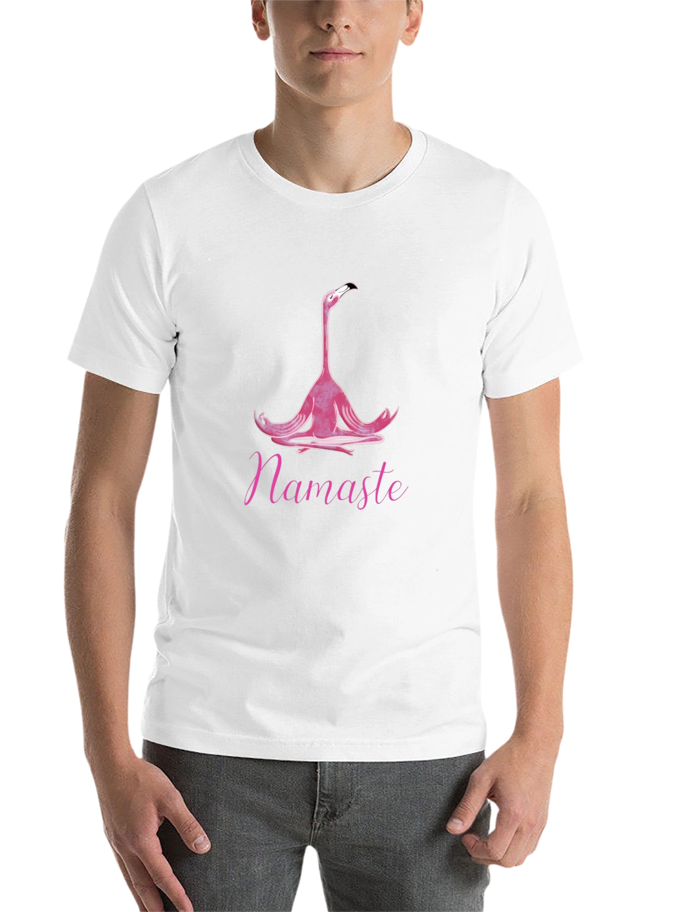 Meditating Flamingo T-Shirt - Namaste Yoga Tee - 14
