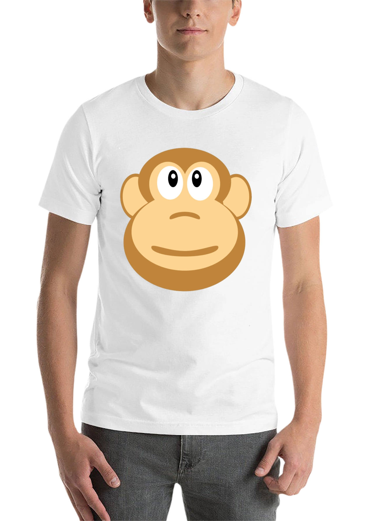 Black Monkey Face Graphic T-Shirt - Casual Black Tee view 14