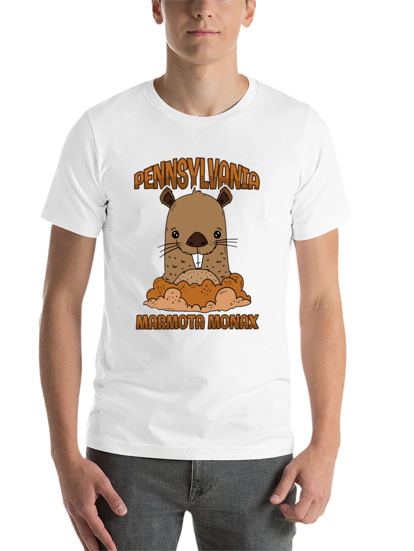 Black Pennsylvania Marmota Monax Groundhog T-Shirt view 14