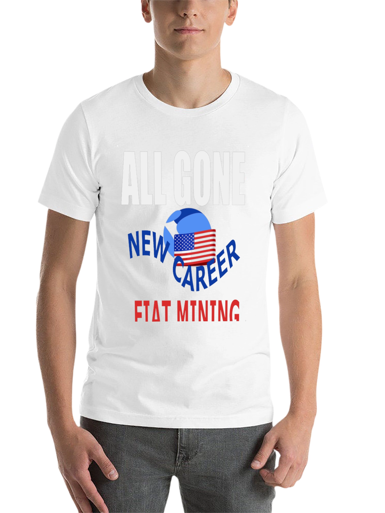 Black All Gone New Career Fiat Mining T-Shirt view 14