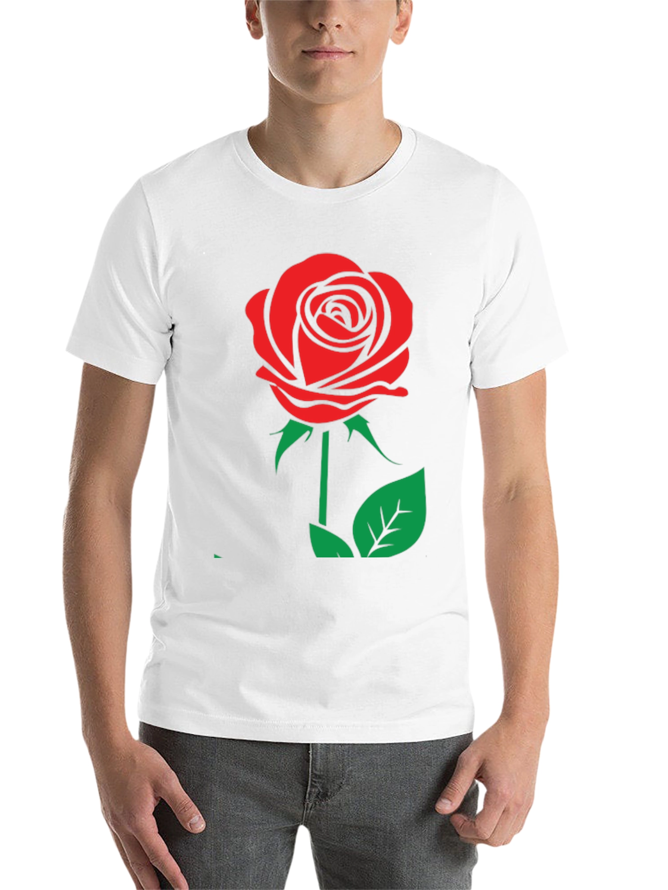 Rose Graphic Tee - Classic & Bold Design - 14
