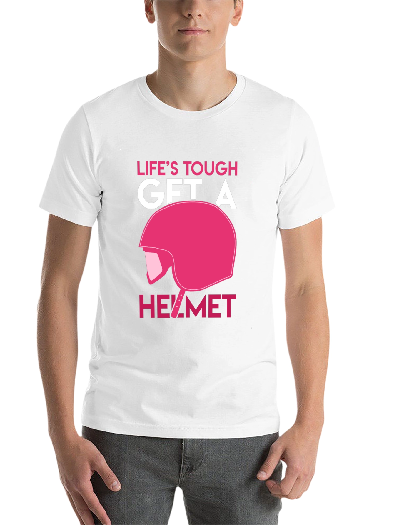 Life's Tough Get A Helmet T-Shirt - 14