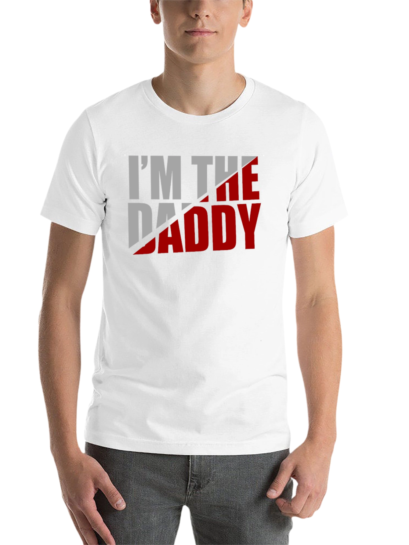 Black I'm The Daddy Graphic Tee - Black Cotton T-Shirt view 14