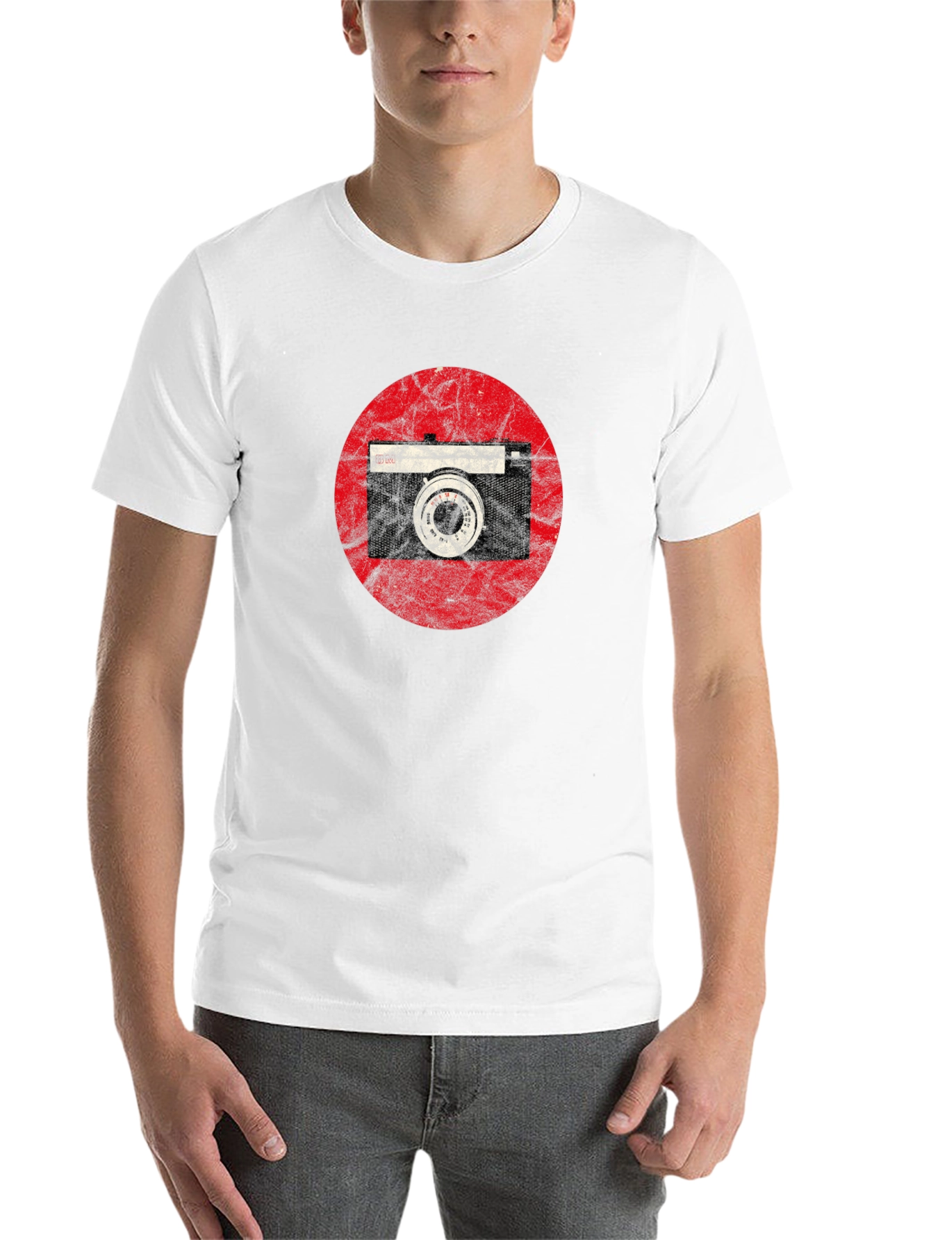 Black Retro Camera Graphic Tee - Vintage Style Shirt view 14