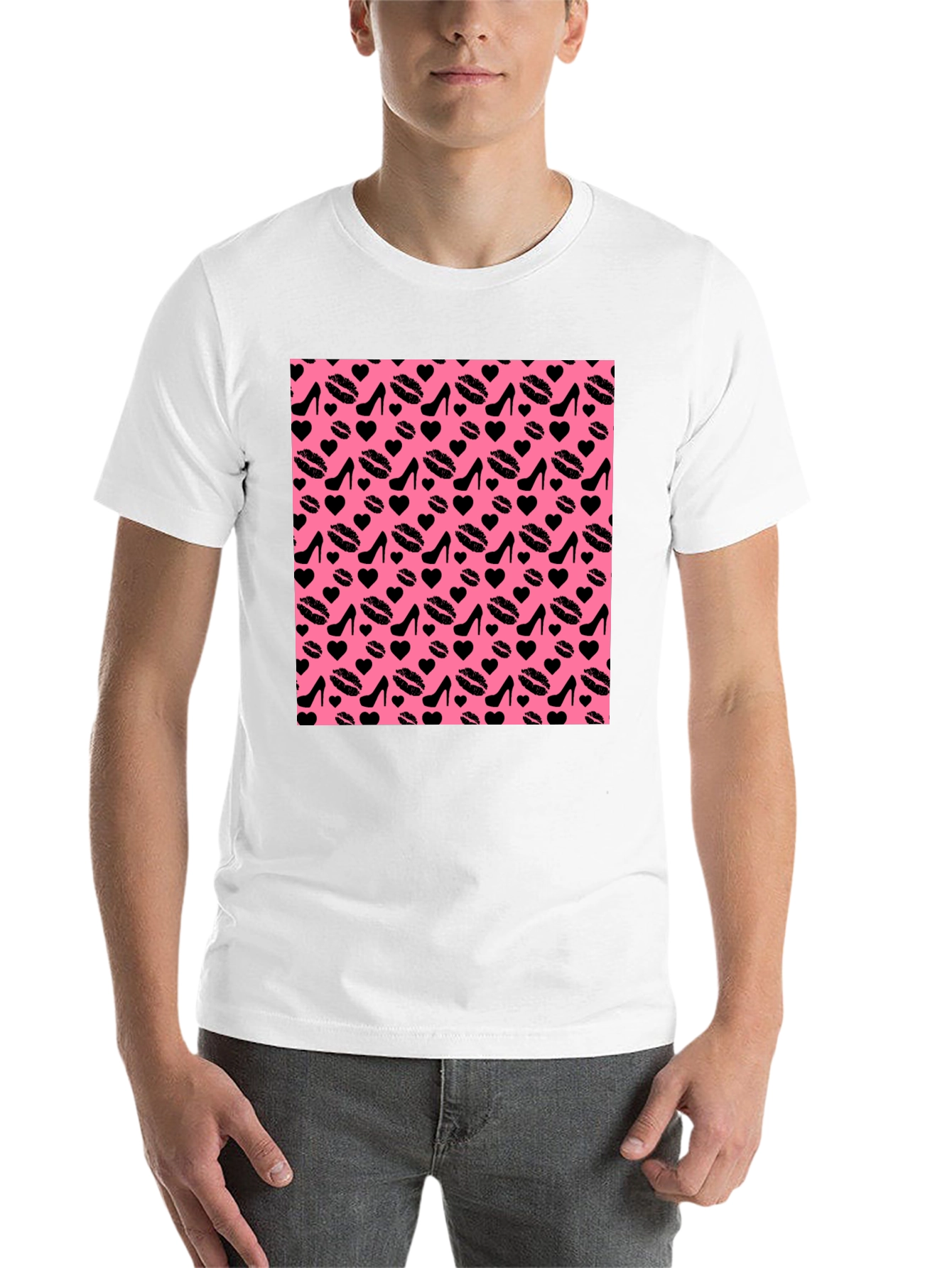 Black Fun Patterned T-Shirt view 14