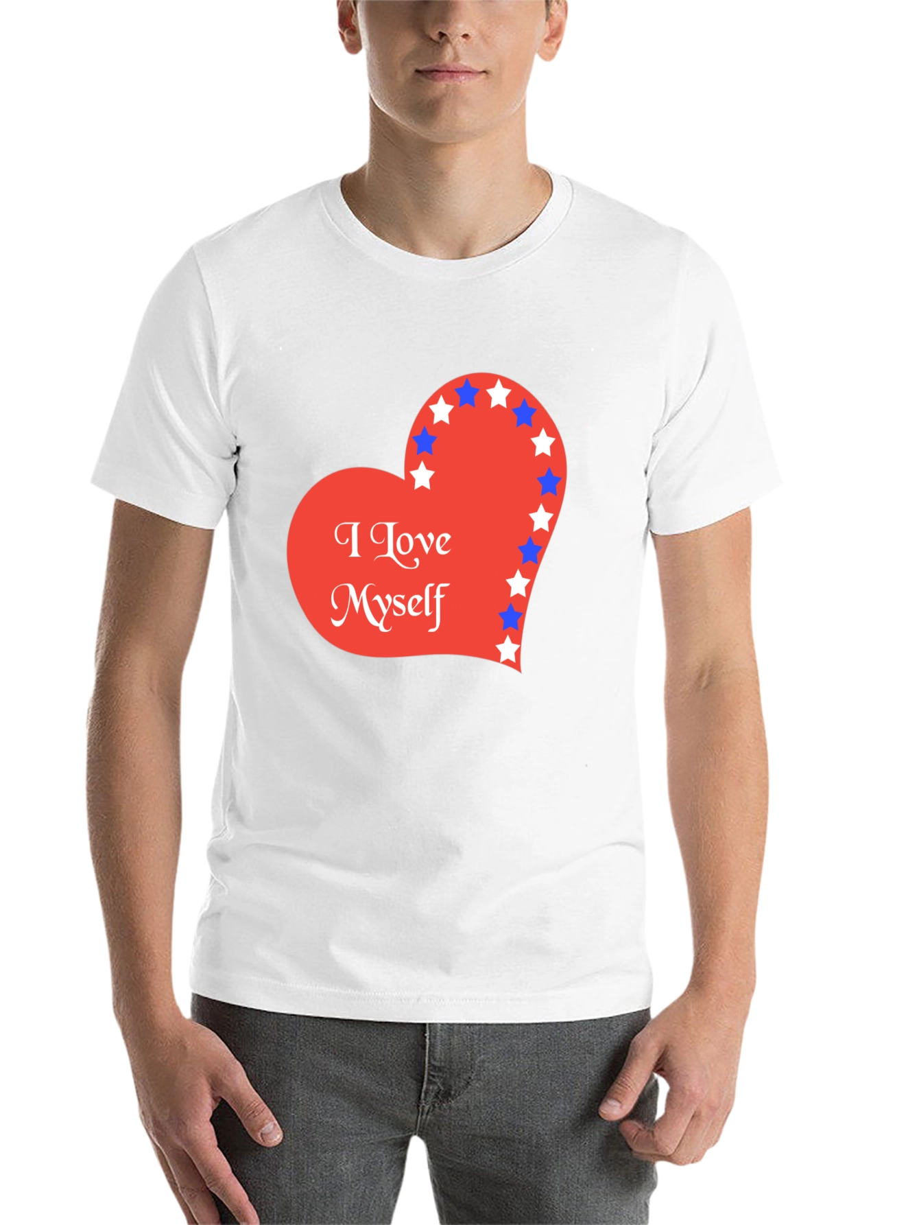 Black I Love Myself Heart Graphic Tee view 14